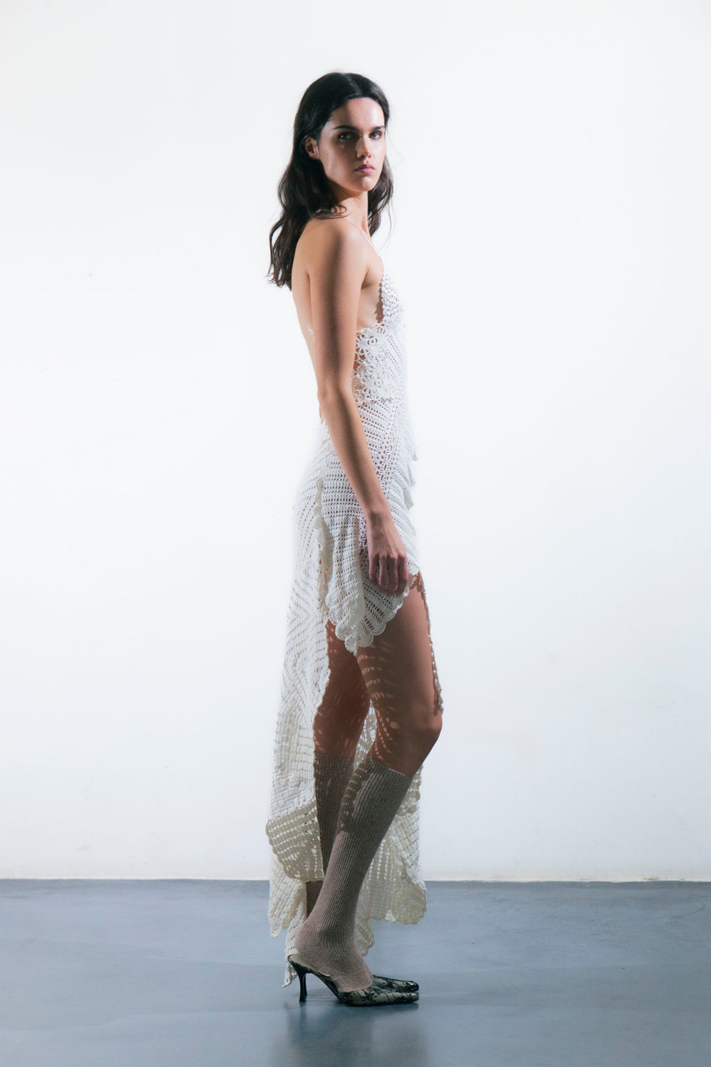 HANDKERCHIEF DRESS MAXI