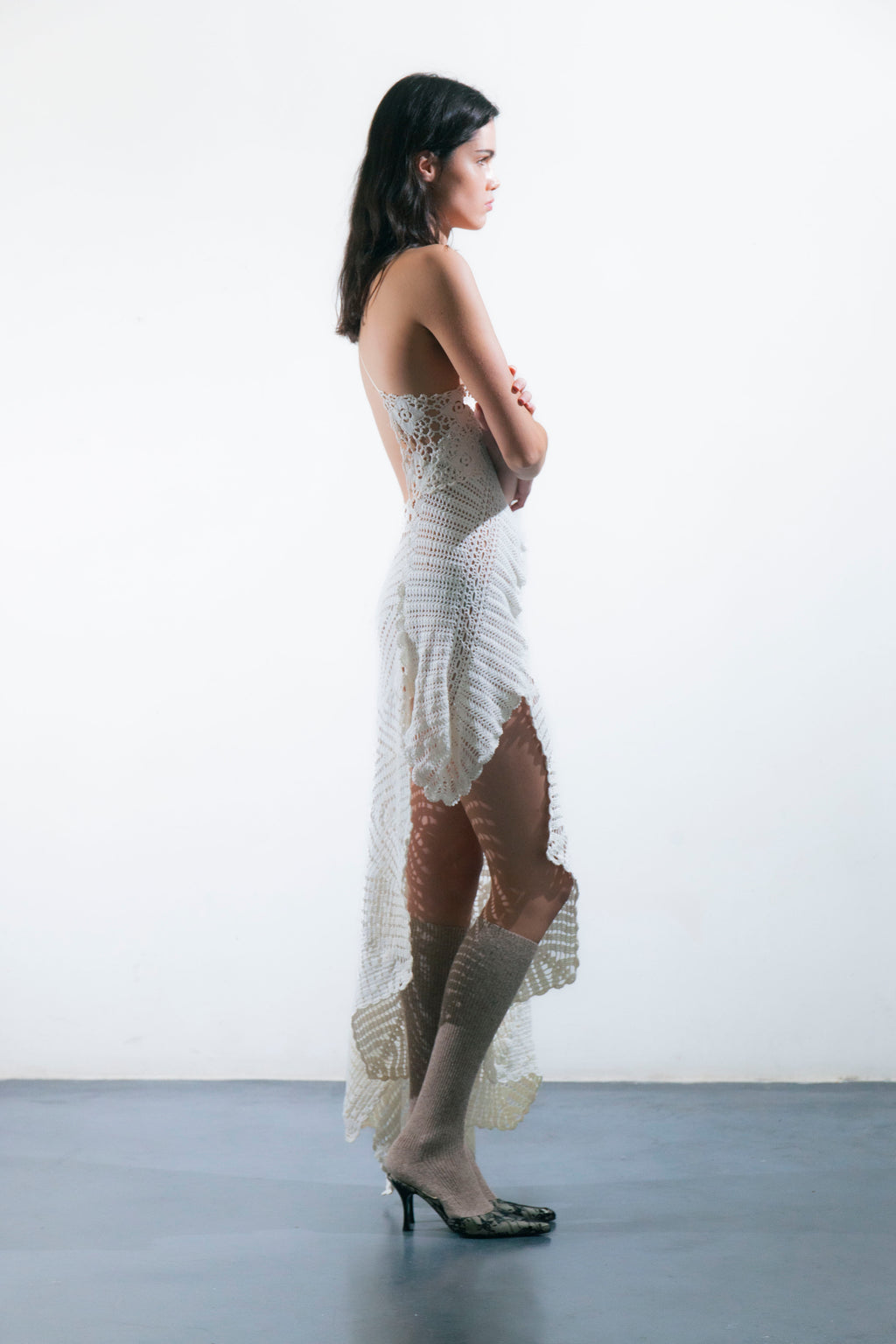 HANDKERCHIEF DRESS MAXI