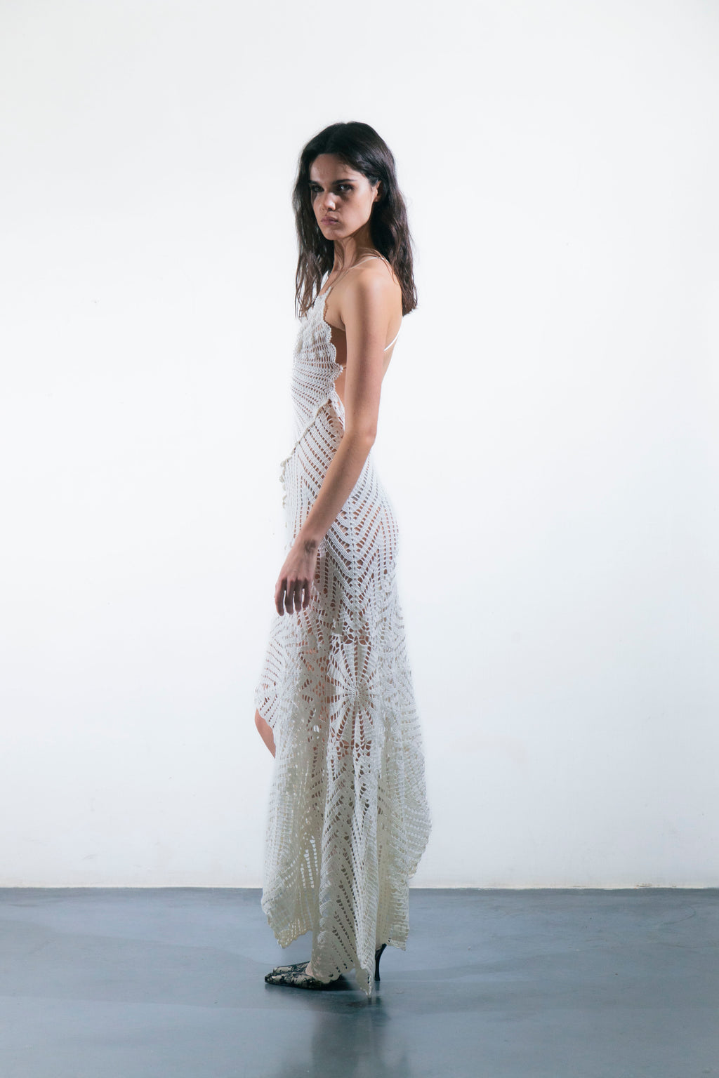 HANDKERCHIEF DRESS MAXI