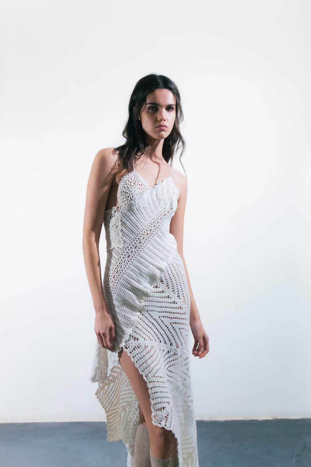 HANDKERCHIEF DRESS MAXI
