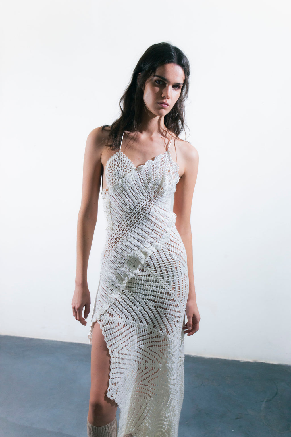 HANDKERCHIEF DRESS MAXI