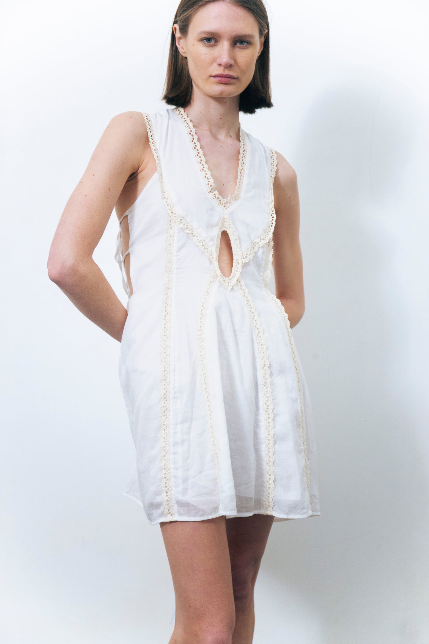 ELVIRA LACE COTTON DRESS