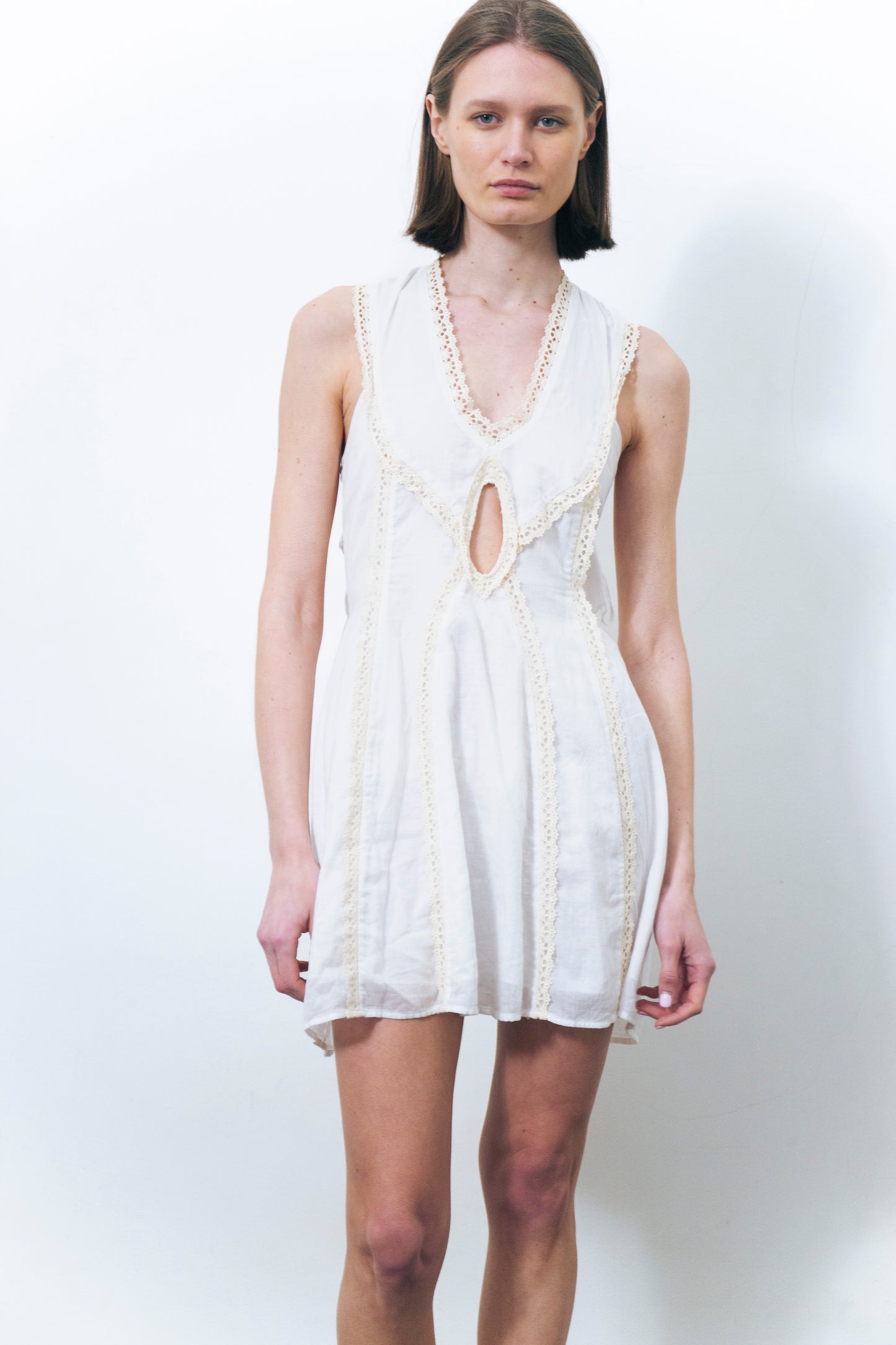 ELVIRA LACE COTTON DRESS