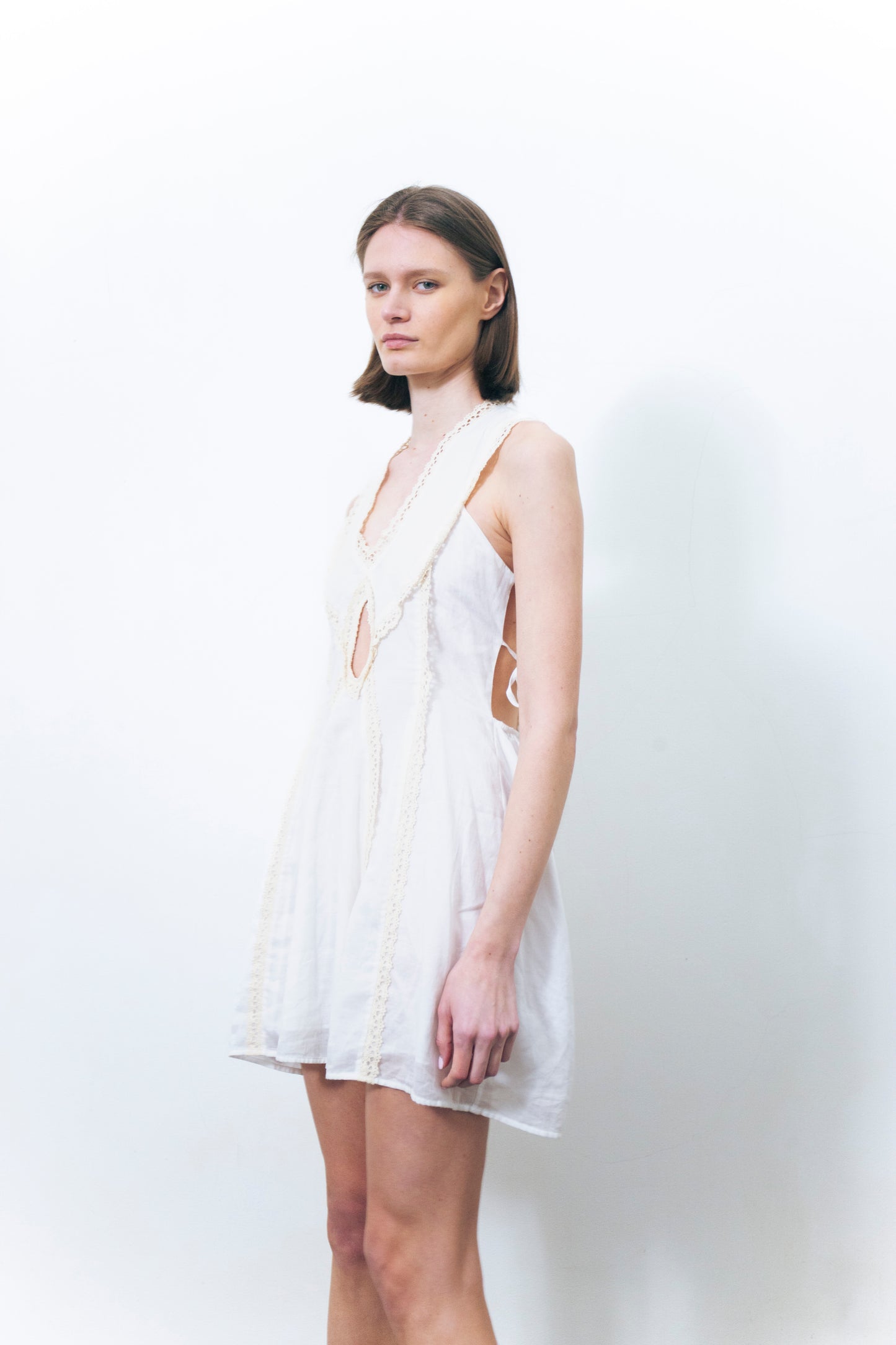 ELVIRA LACE COTTON DRESS