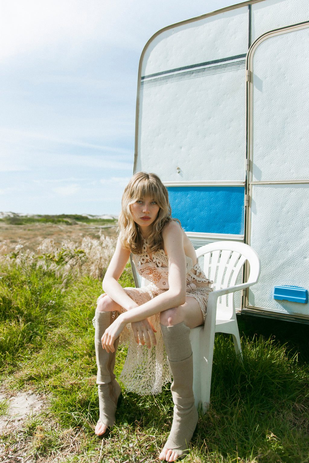 HANDKERCHIEF DRESS HALTER