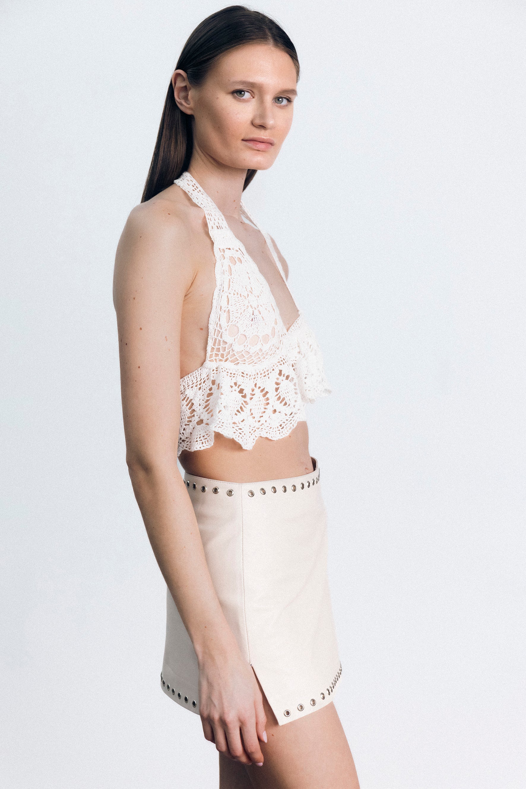 BROOKLYN LEATHER SKIRT