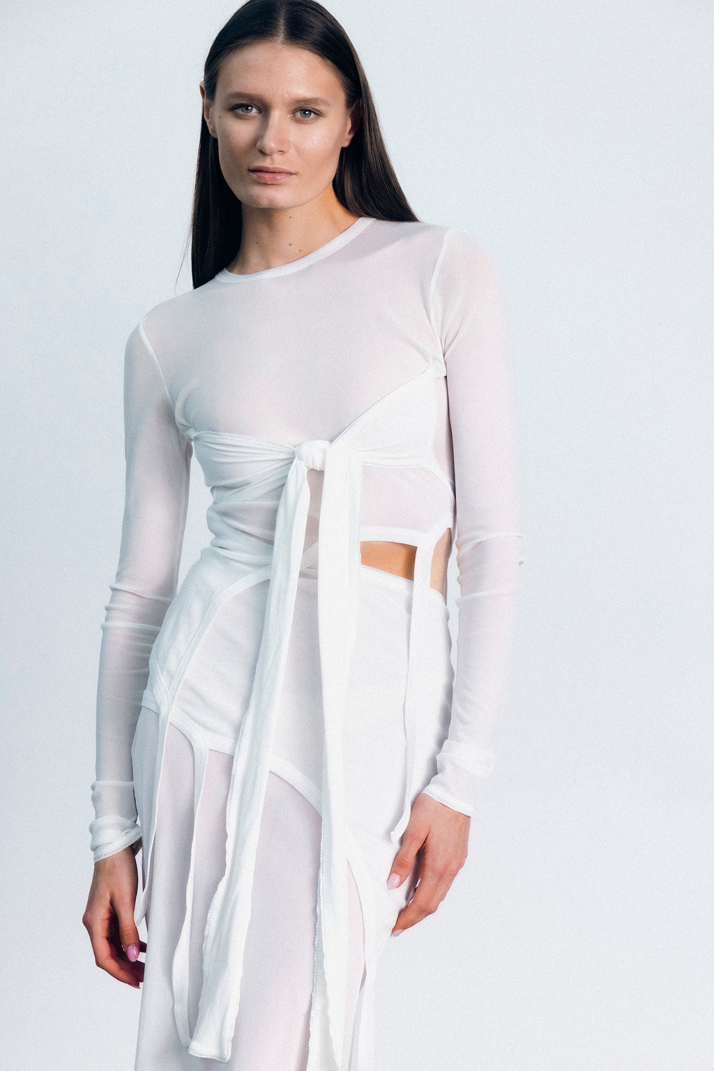 LENA KNIT TIE DRESS