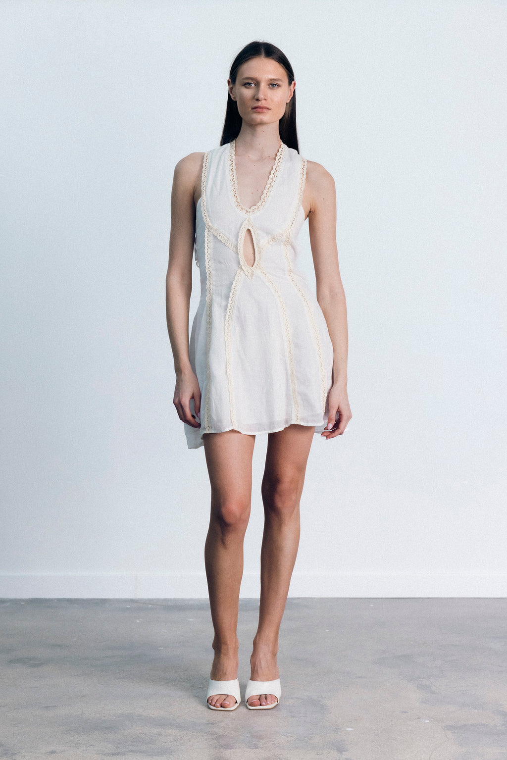 ELVIRA LACE COTTON DRESS