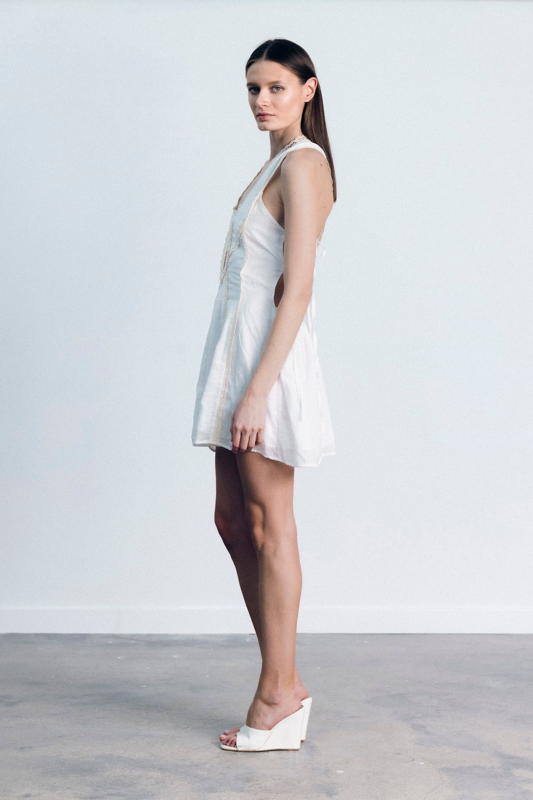 ELVIRA LACE COTTON DRESS