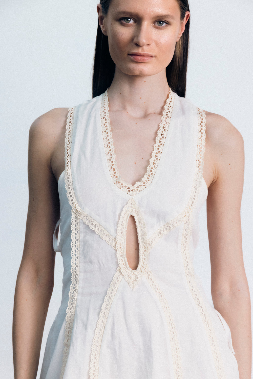 ELVIRA LACE COTTON DRESS