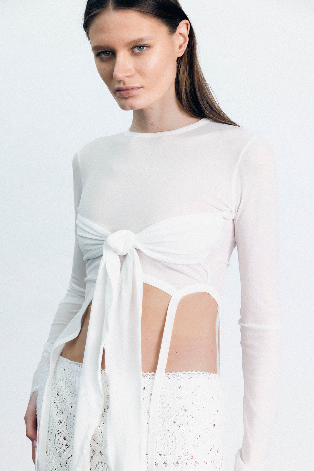 LENA KNIT TIE TOP