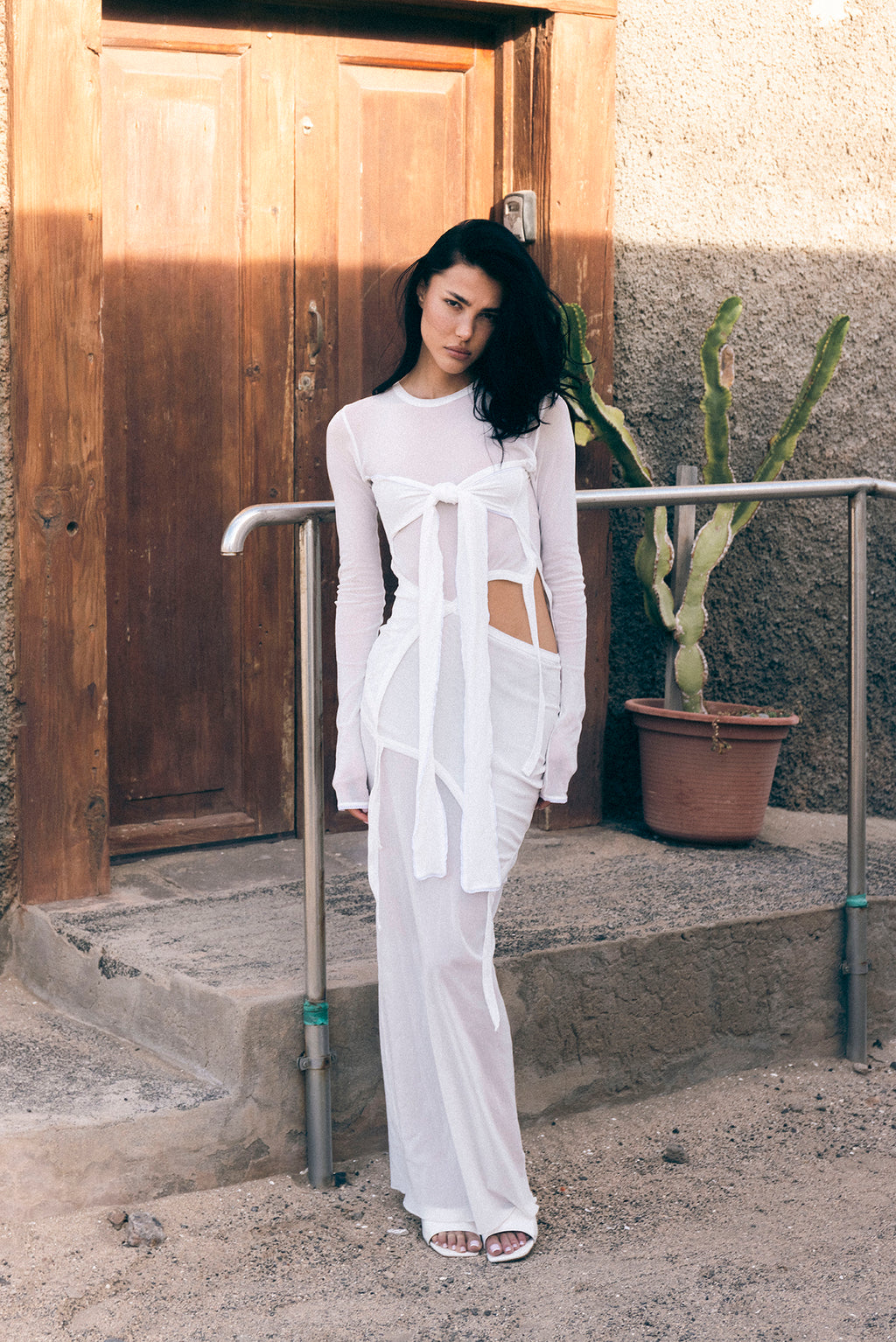 LENA KNIT TIE DRESS