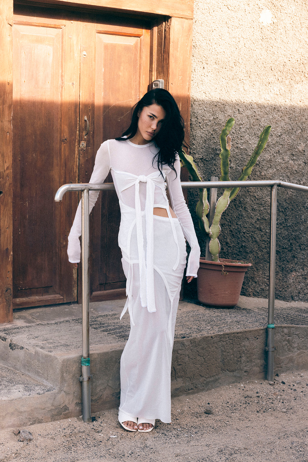 LENA KNIT TIE DRESS