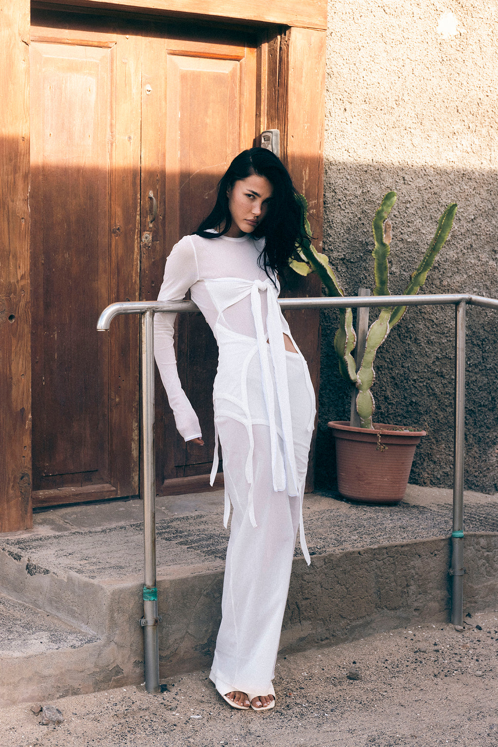 LENA KNIT TIE DRESS