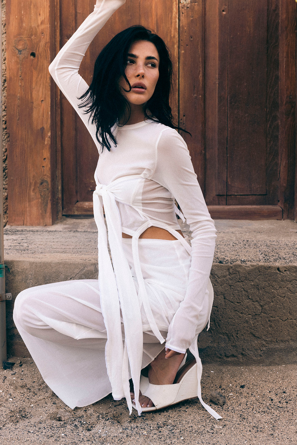 LENA KNIT TIE DRESS