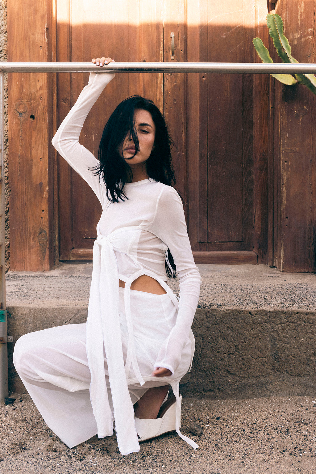 LENA KNIT TIE DRESS