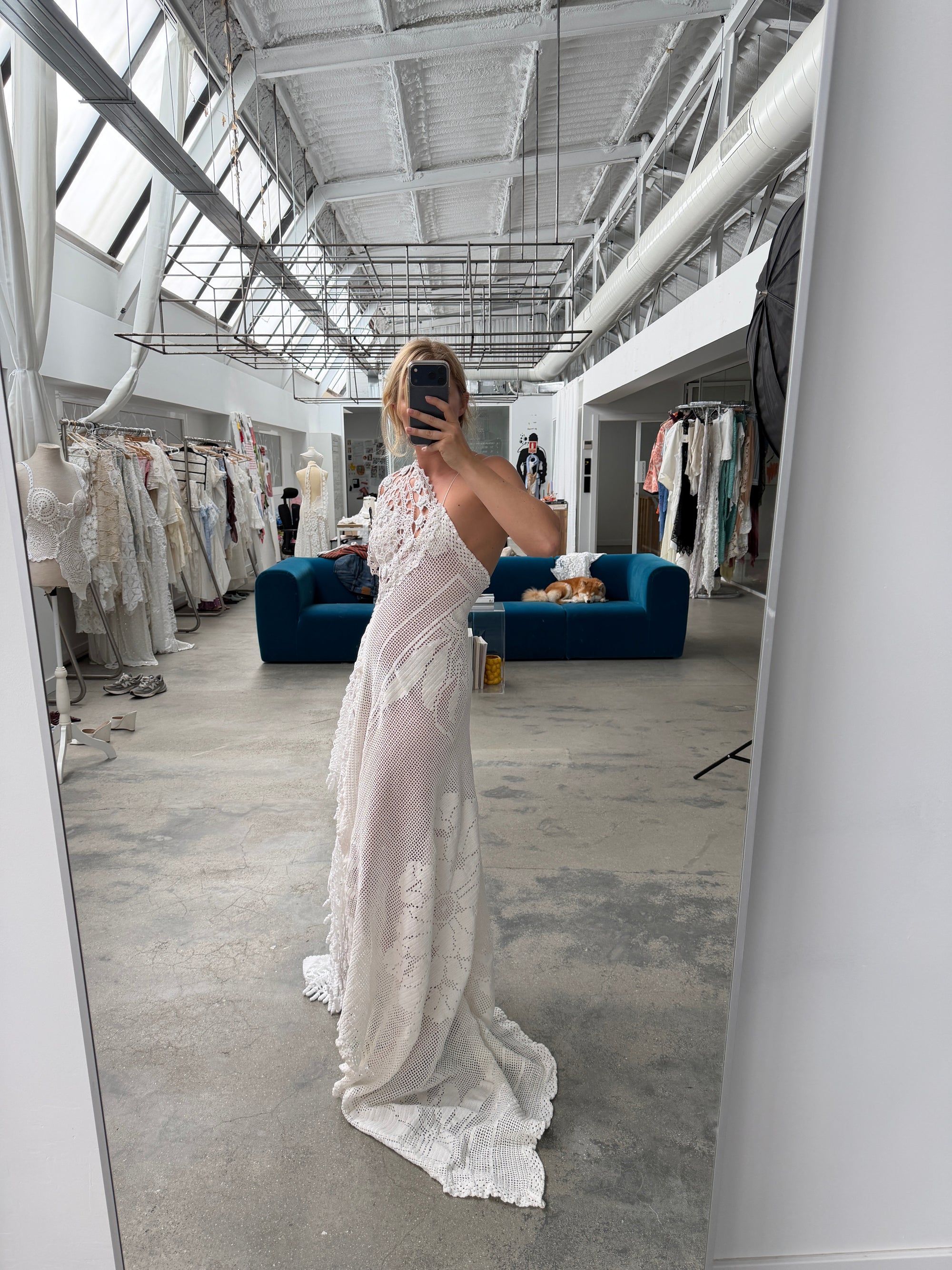 Pre purchase asymmetrical maxi dress