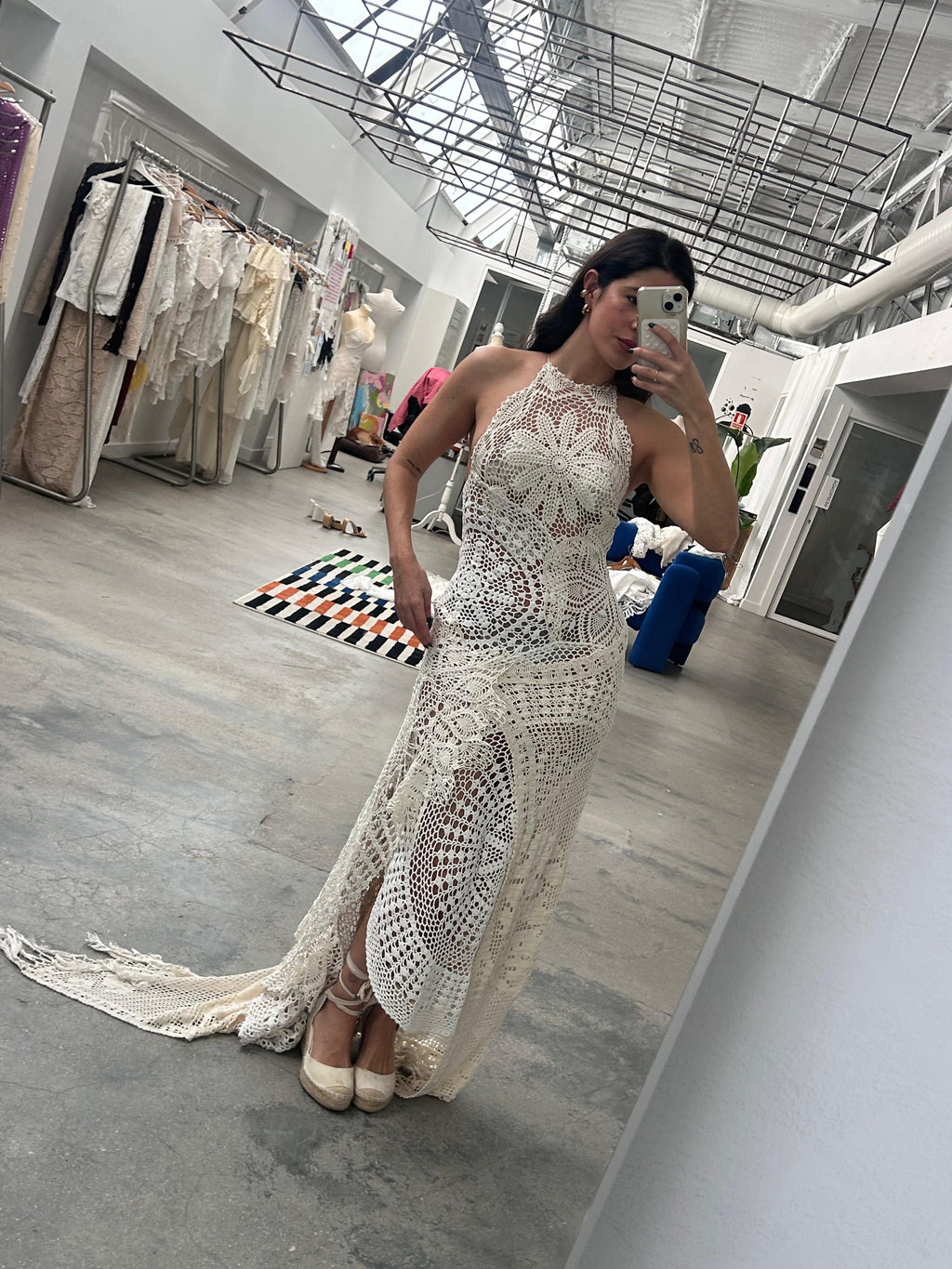 Pre sale halter crochet dress