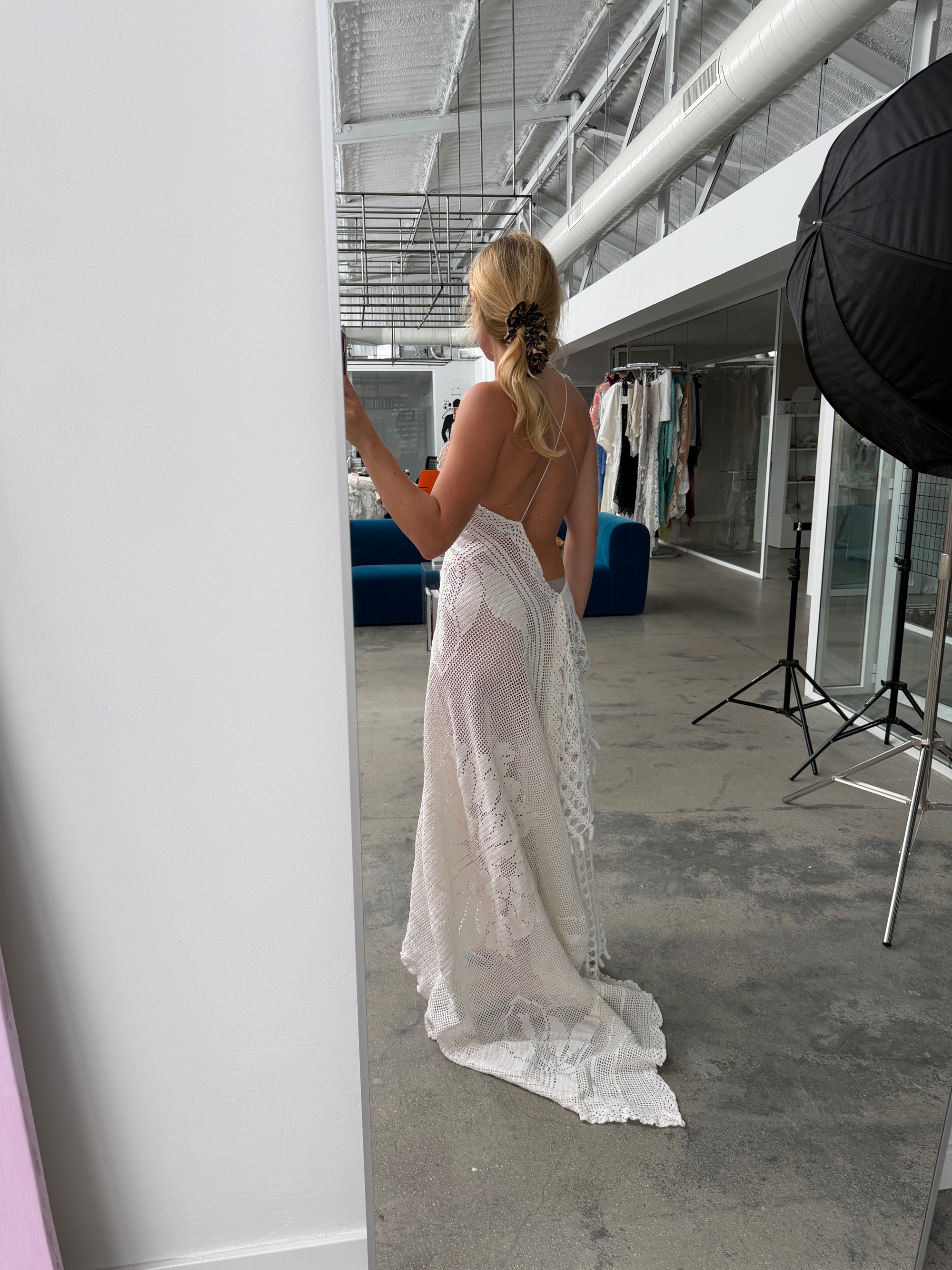 Pre purchase asymmetrical maxi dress