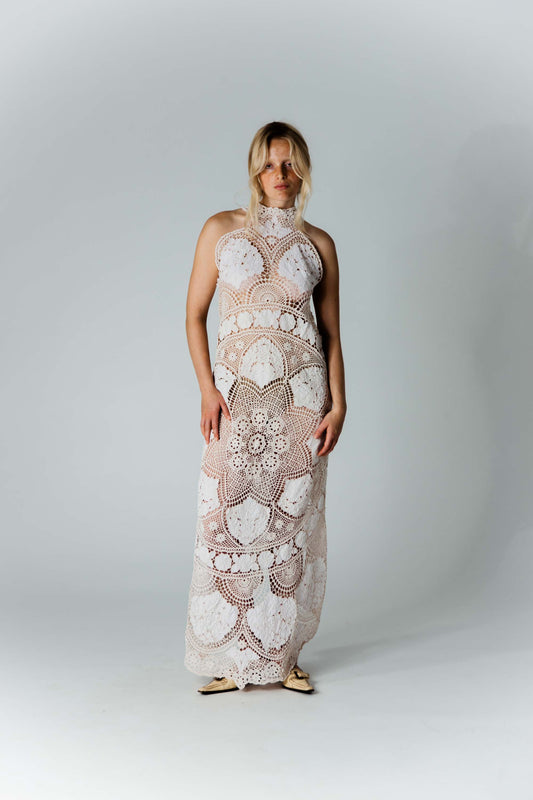 HANDKERCHIEF DRESS MAXI