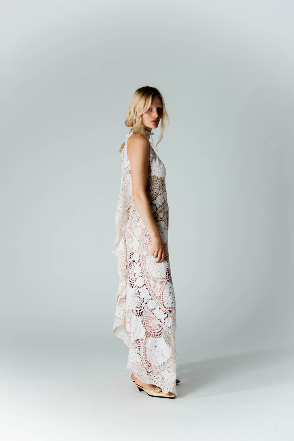 HANDKERCHIEF DRESS MAXI