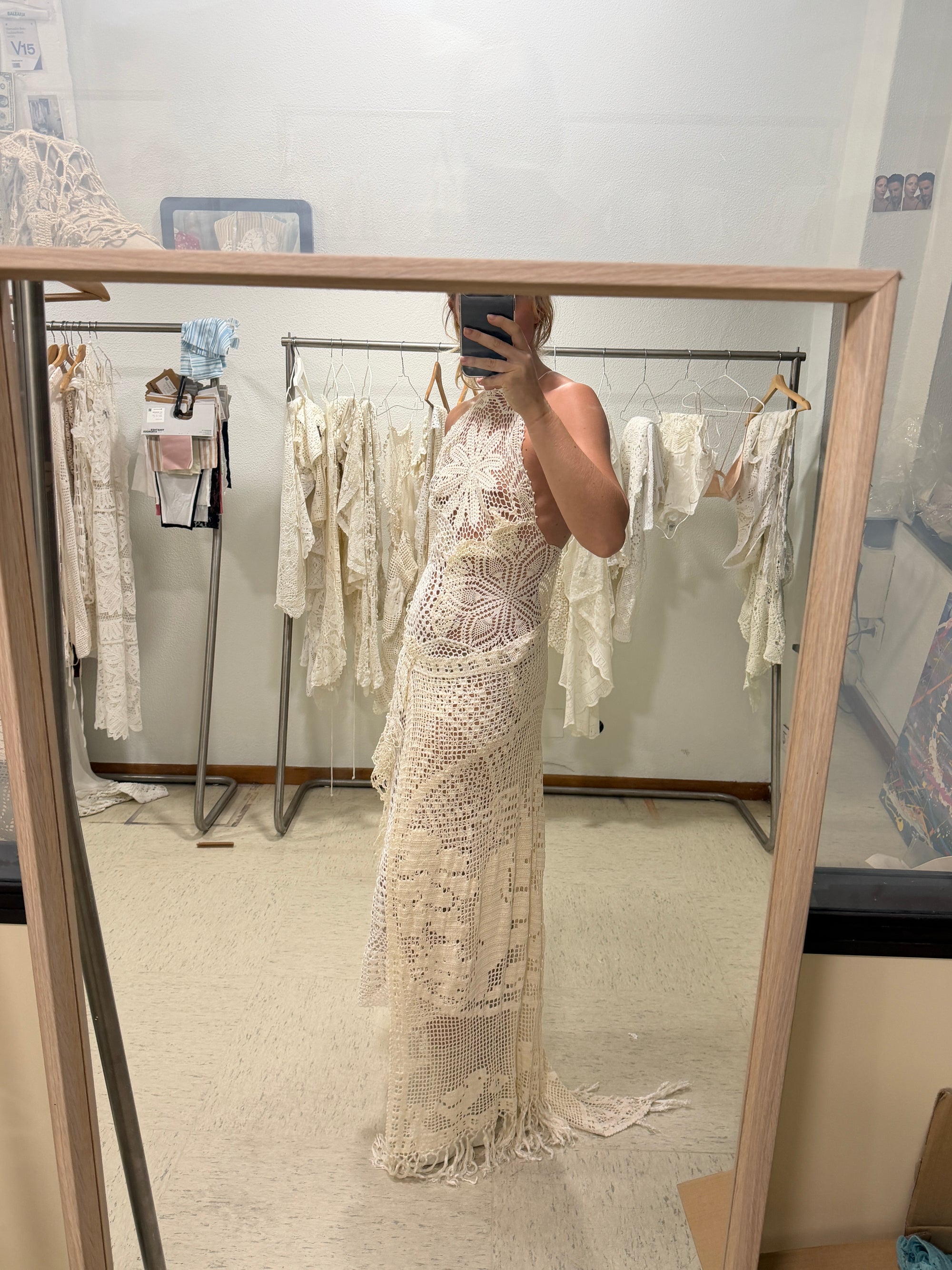 Pre sale halter crochet dress