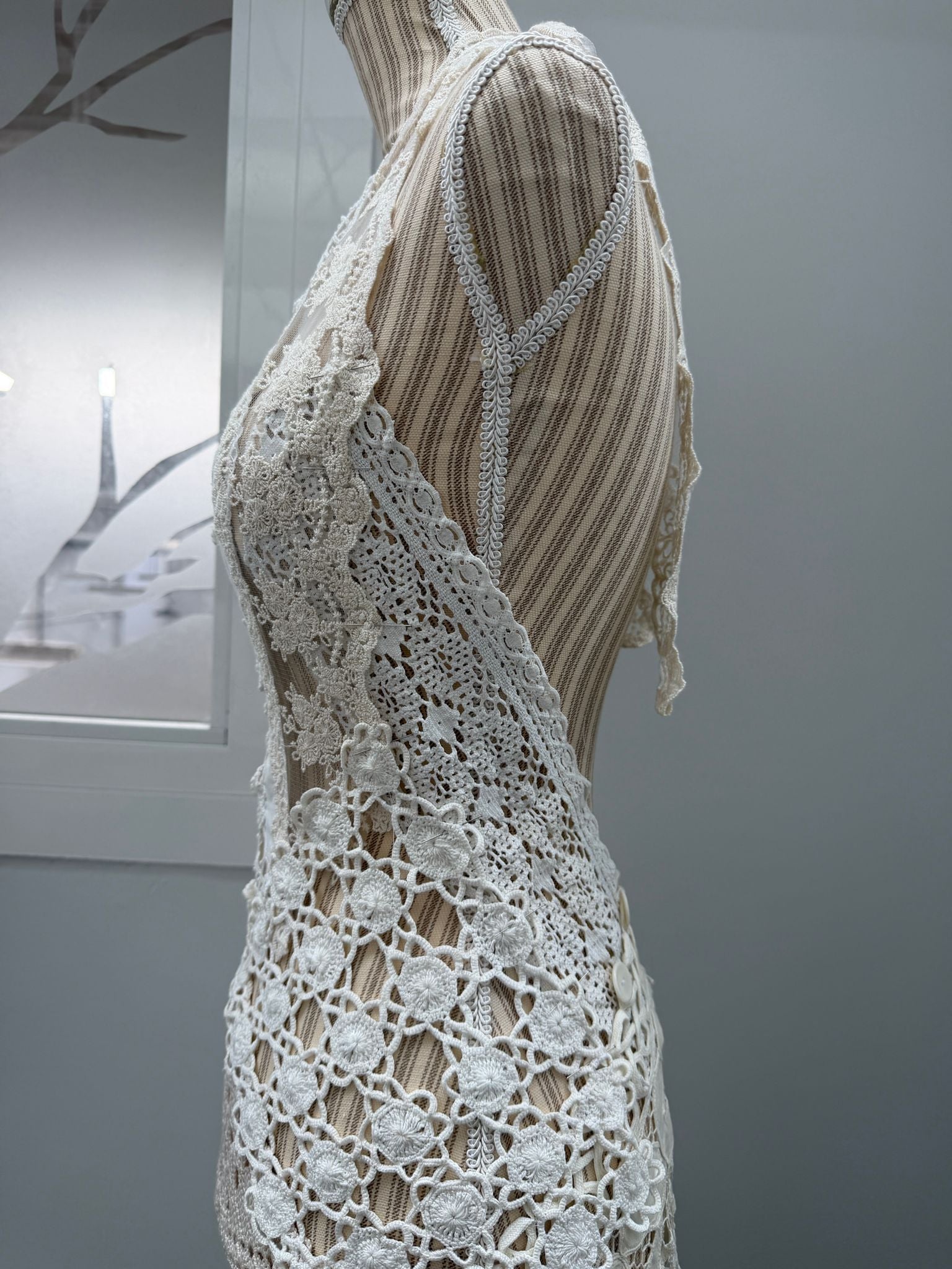 Custom dress Berta plus veil