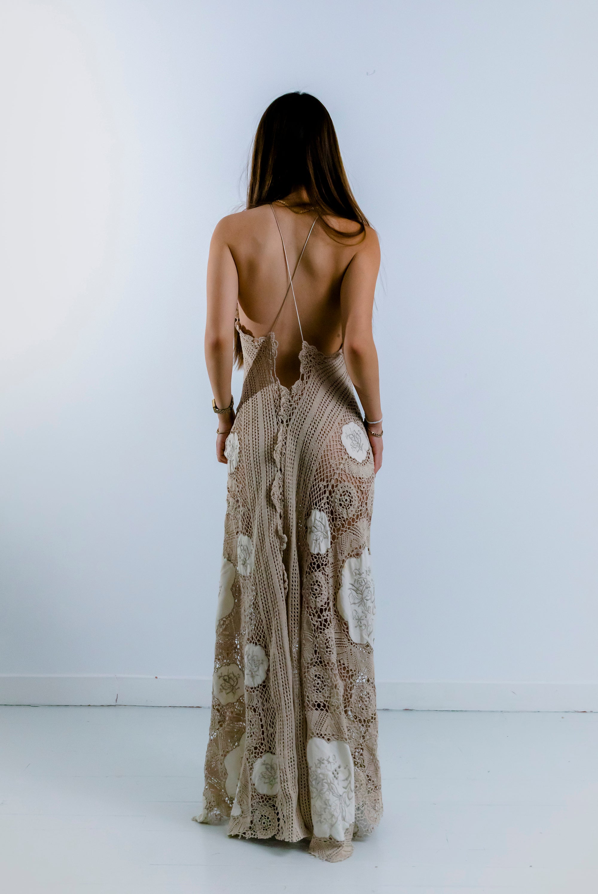 HANDKERCHIEF DRESS MAXI