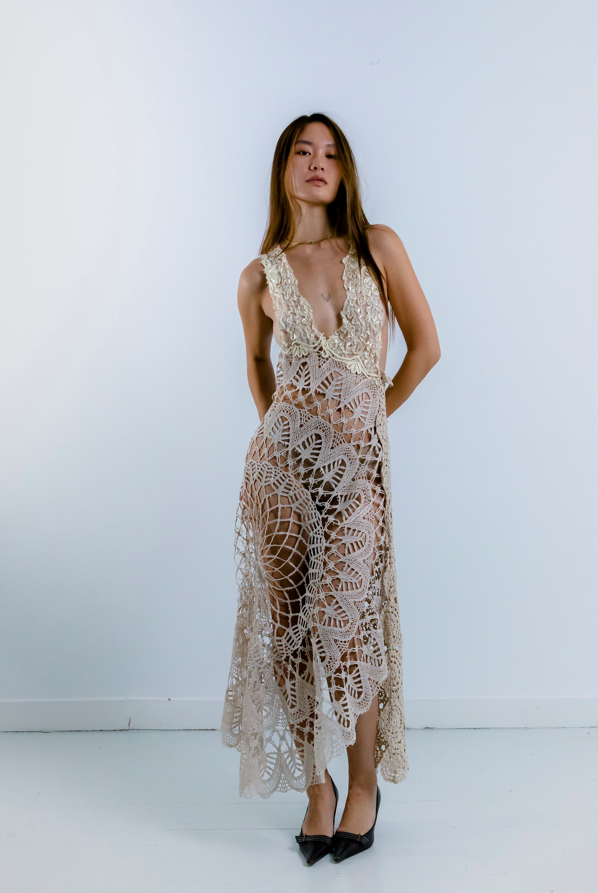 HANDKERCHIEF DRESS MIDI