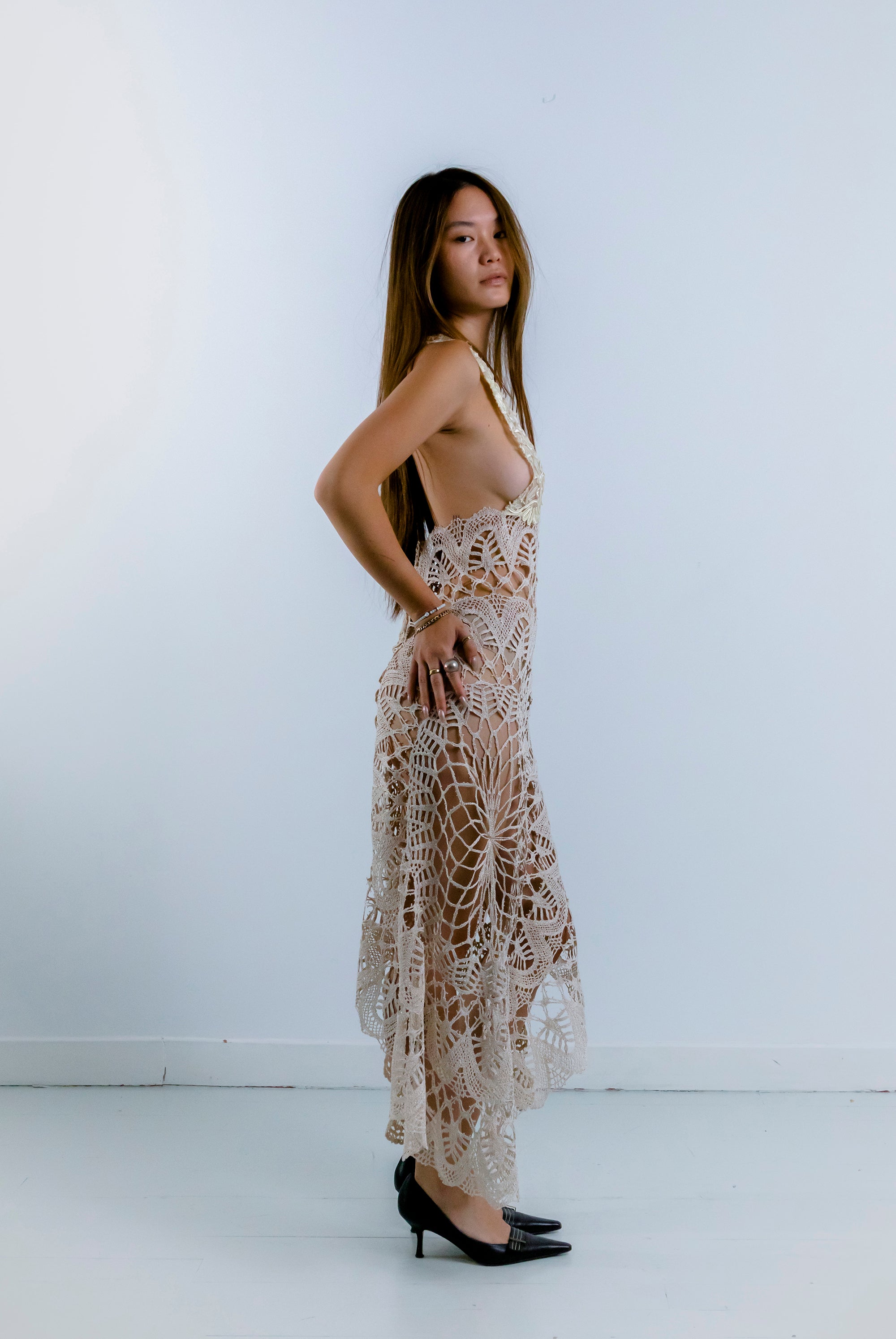 HANDKERCHIEF DRESS MIDI