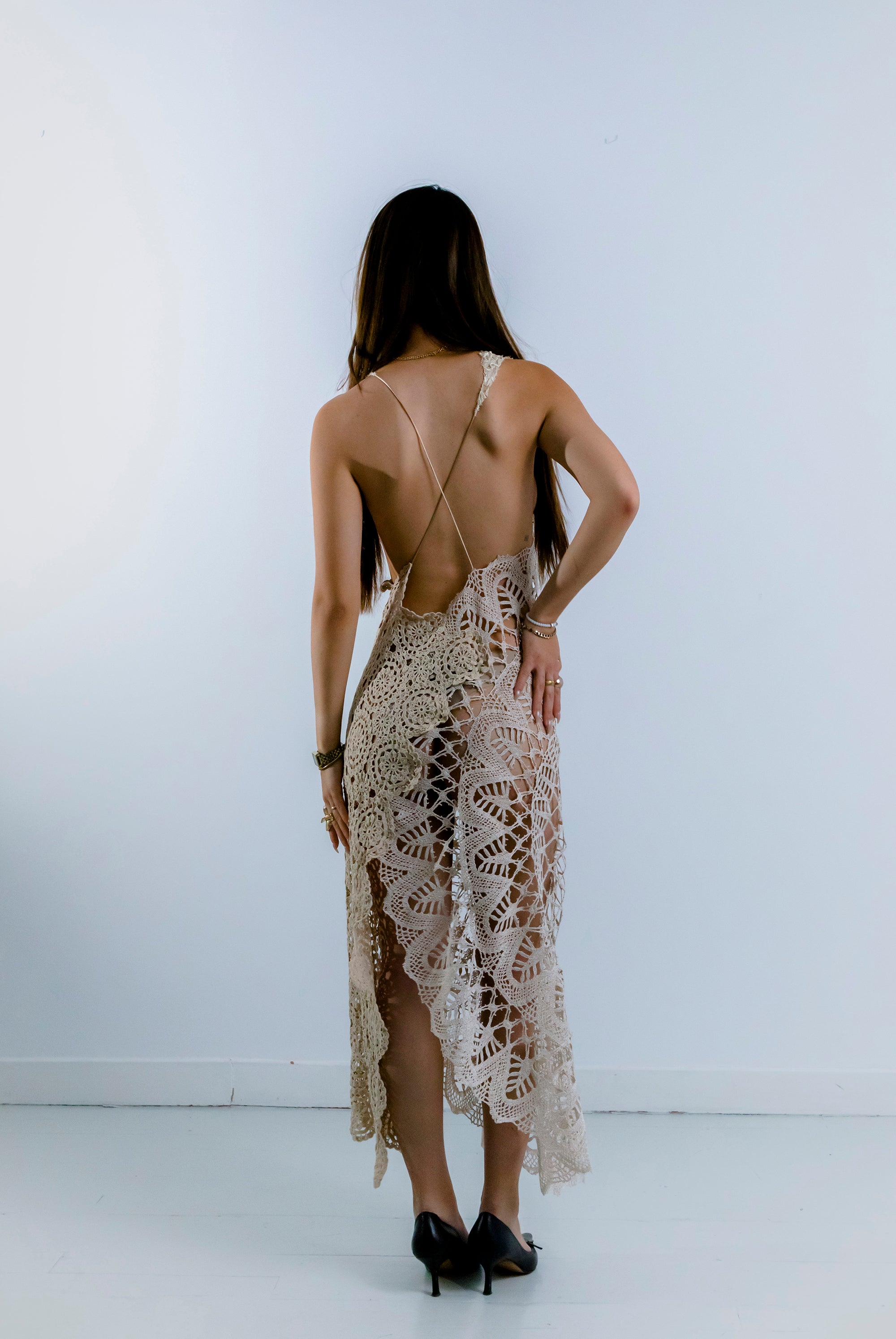 HANDKERCHIEF DRESS MIDI
