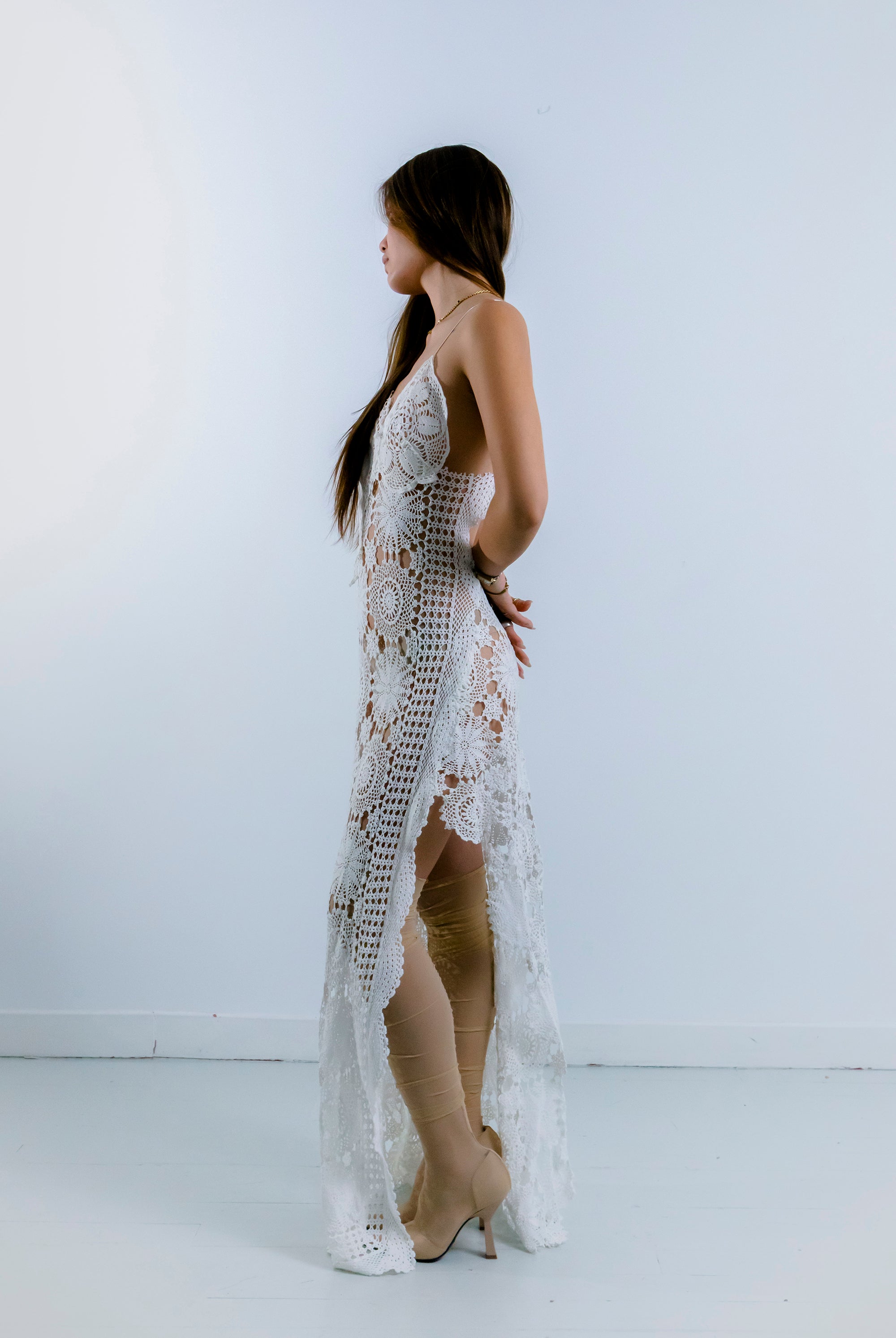 HANDKERCHIEF DRESS MAXI