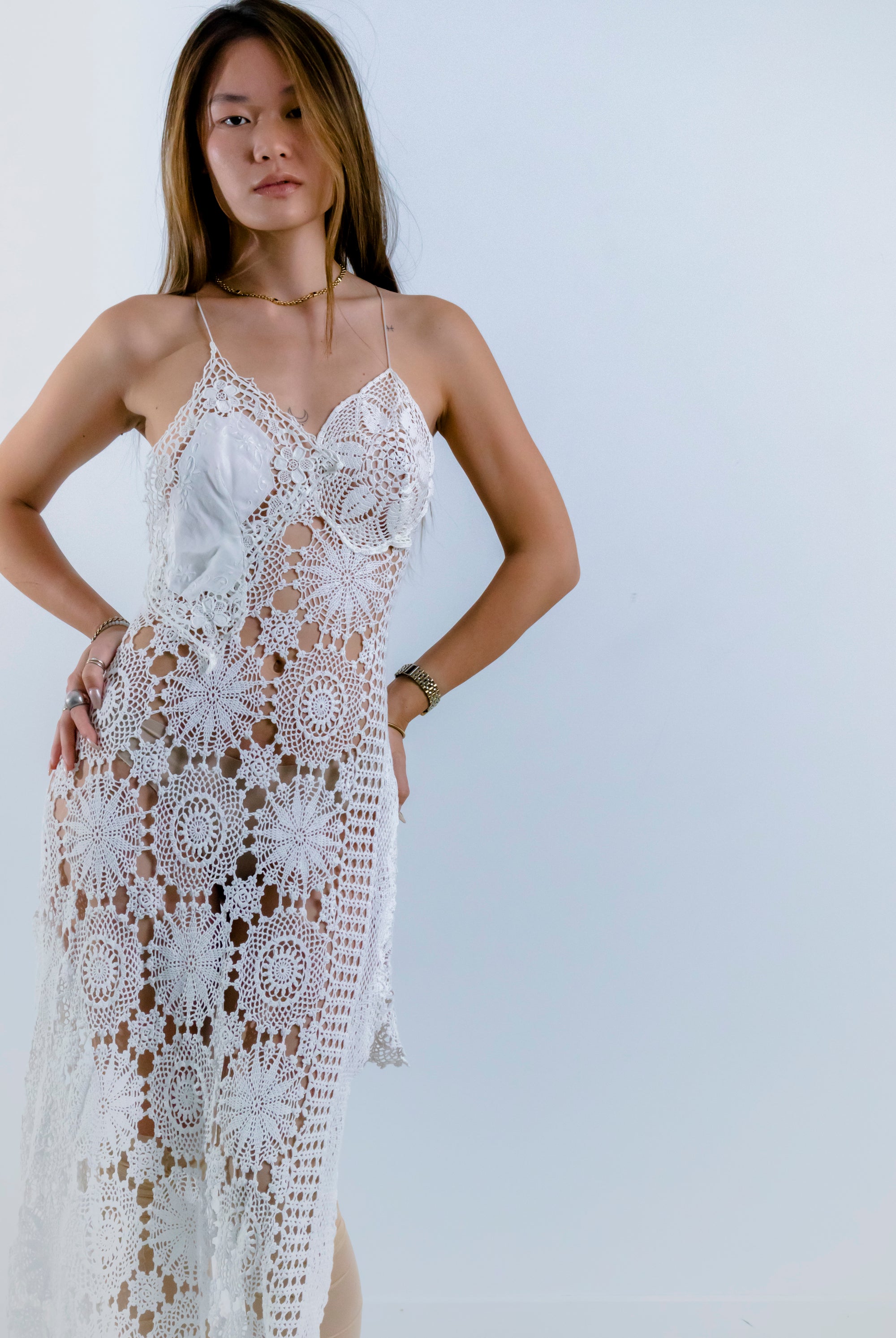 HANDKERCHIEF DRESS MAXI