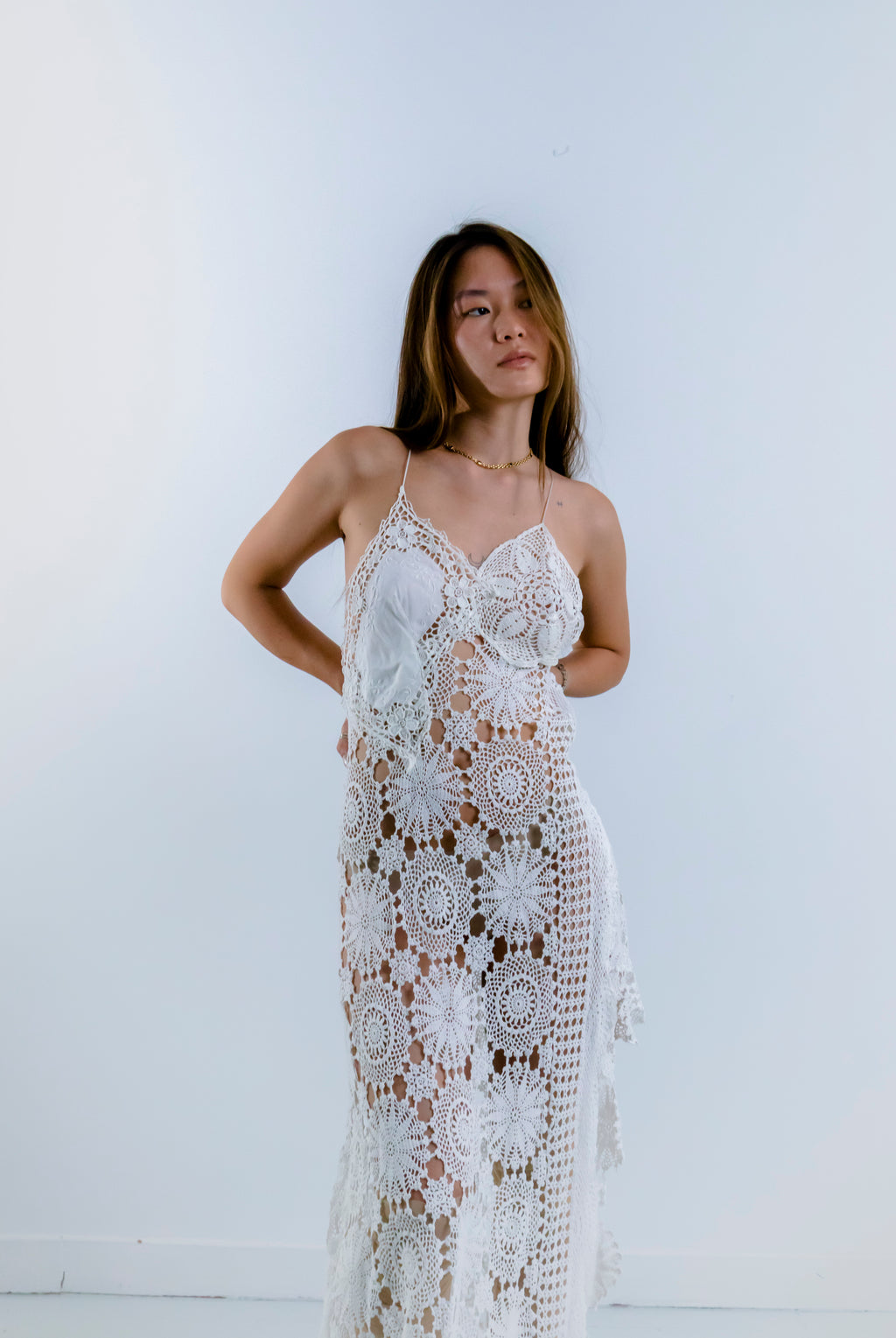 HANDKERCHIEF DRESS MAXI