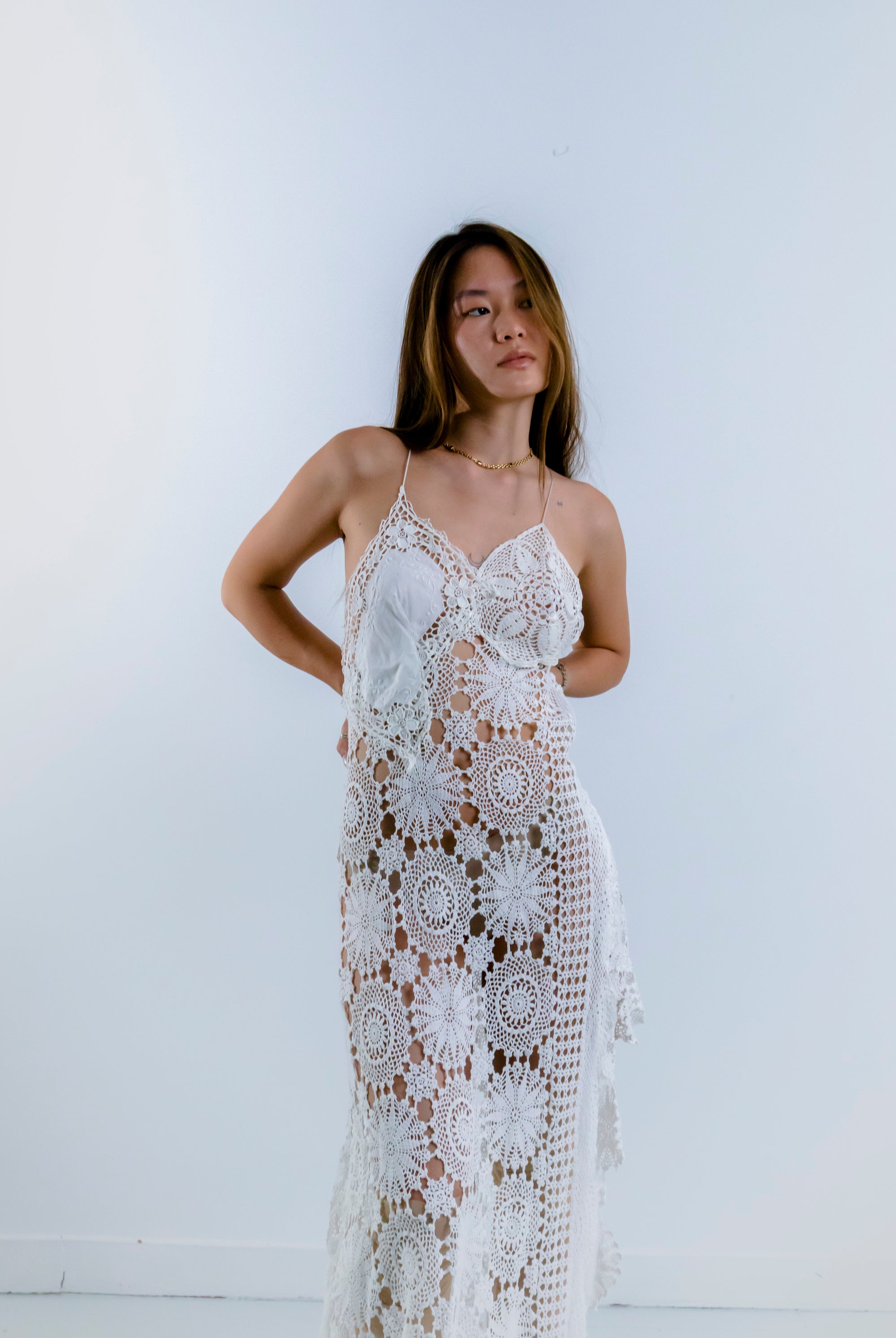 HANDKERCHIEF DRESS MAXI
