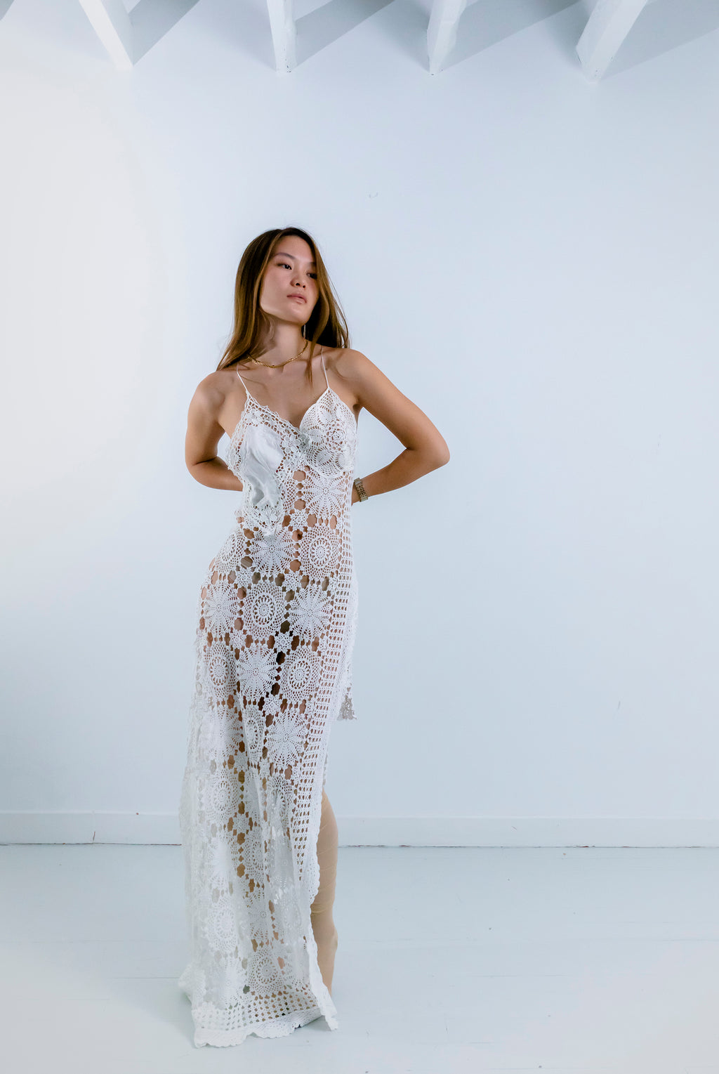 HANDKERCHIEF DRESS MAXI