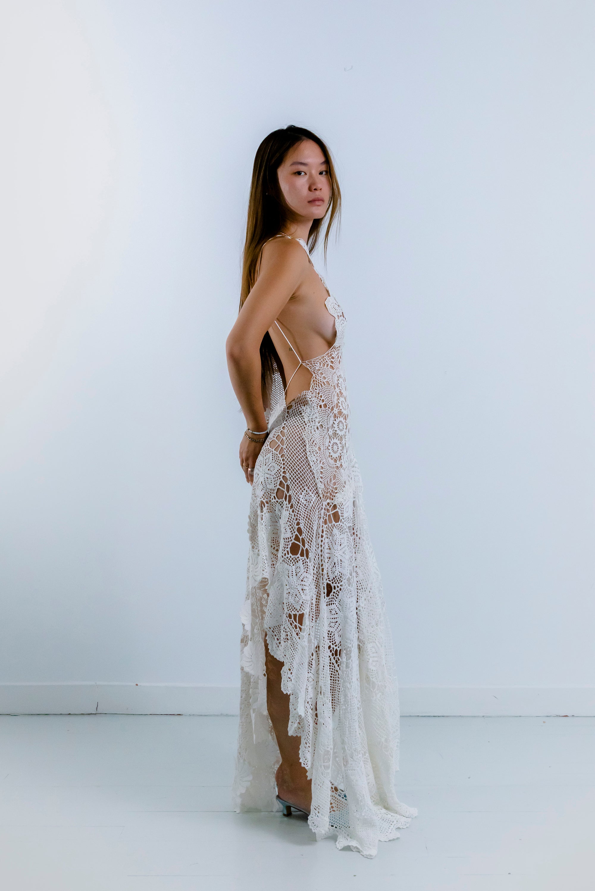 HANDKERCHIEF DRESS MAXI