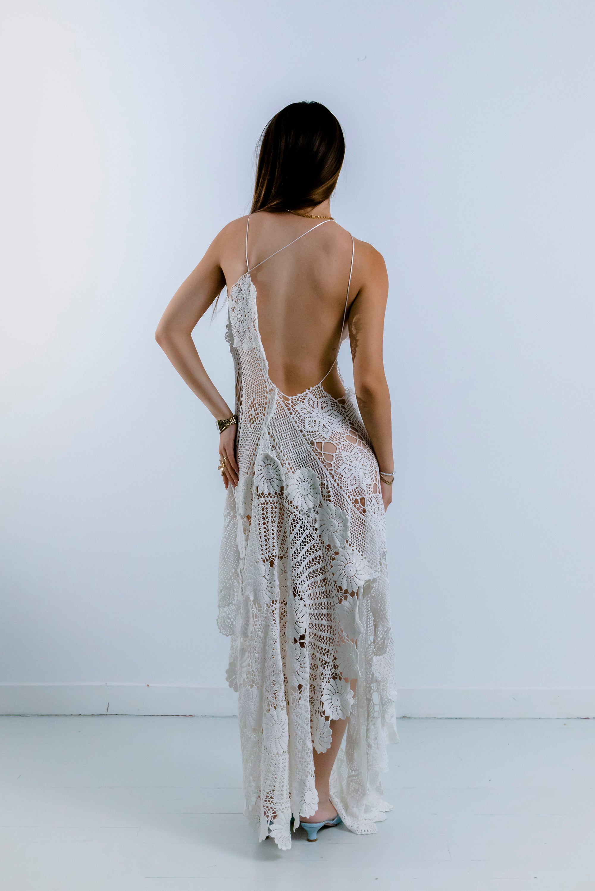 HANDKERCHIEF DRESS MAXI