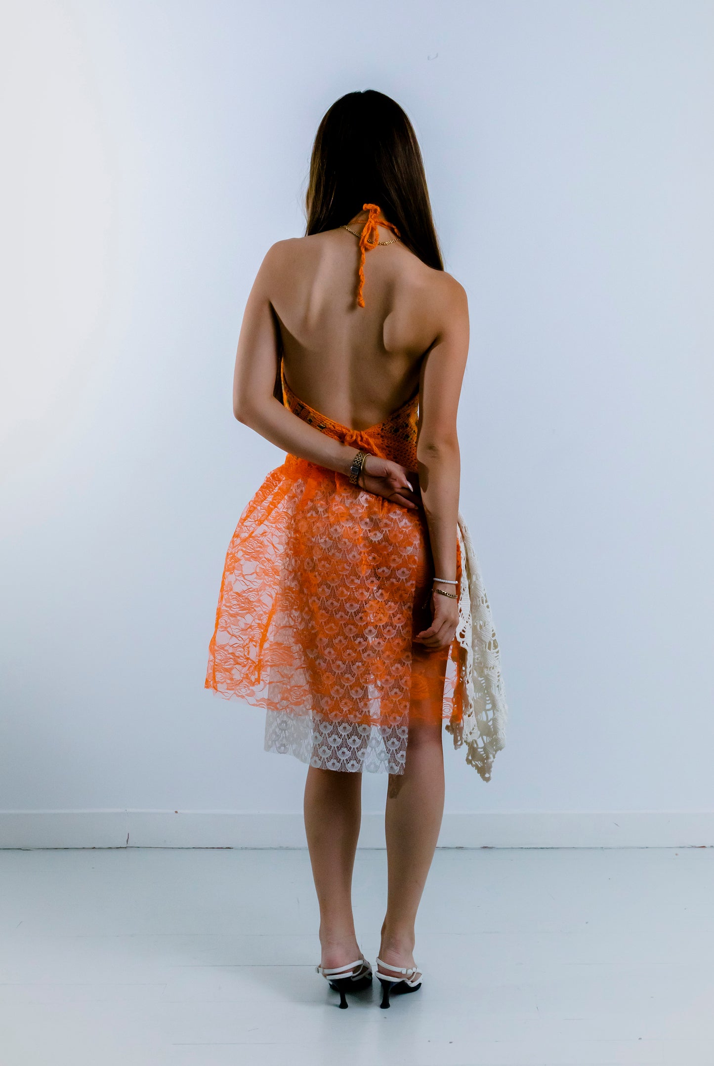 HANDKERCHIEF DRESS ORANGE