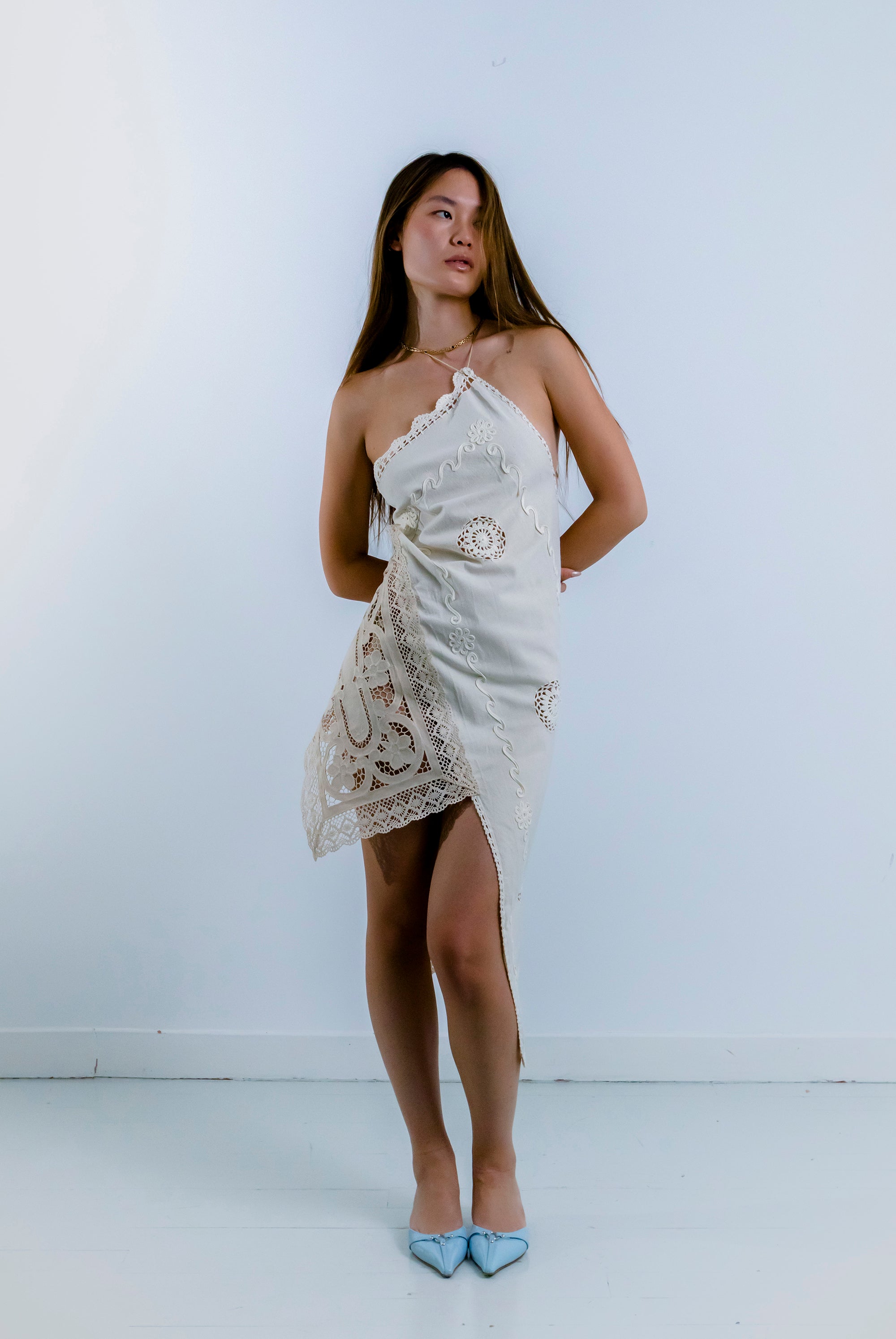 HANDKERCHIEF DRESS HALTER