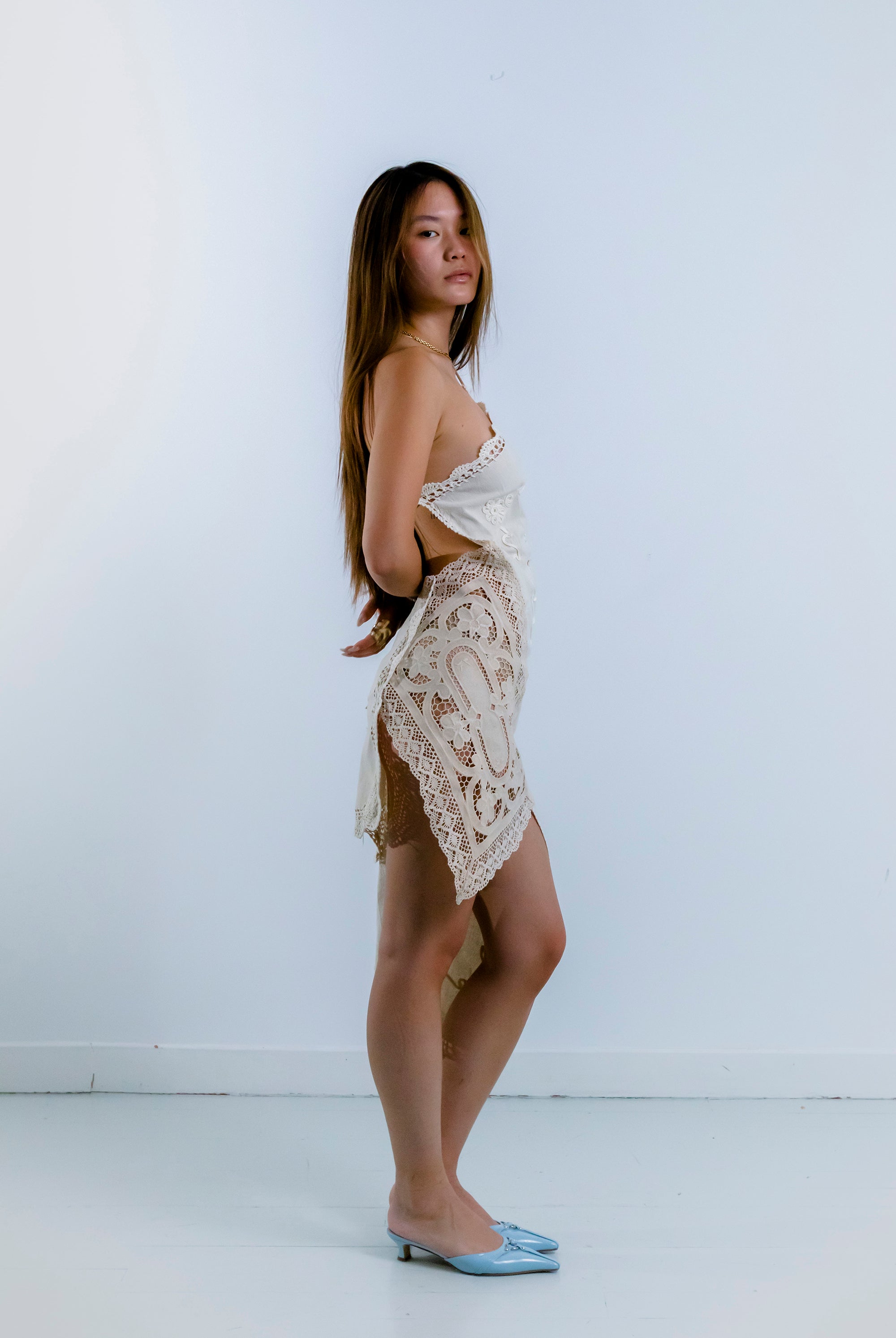 HANDKERCHIEF DRESS HALTER