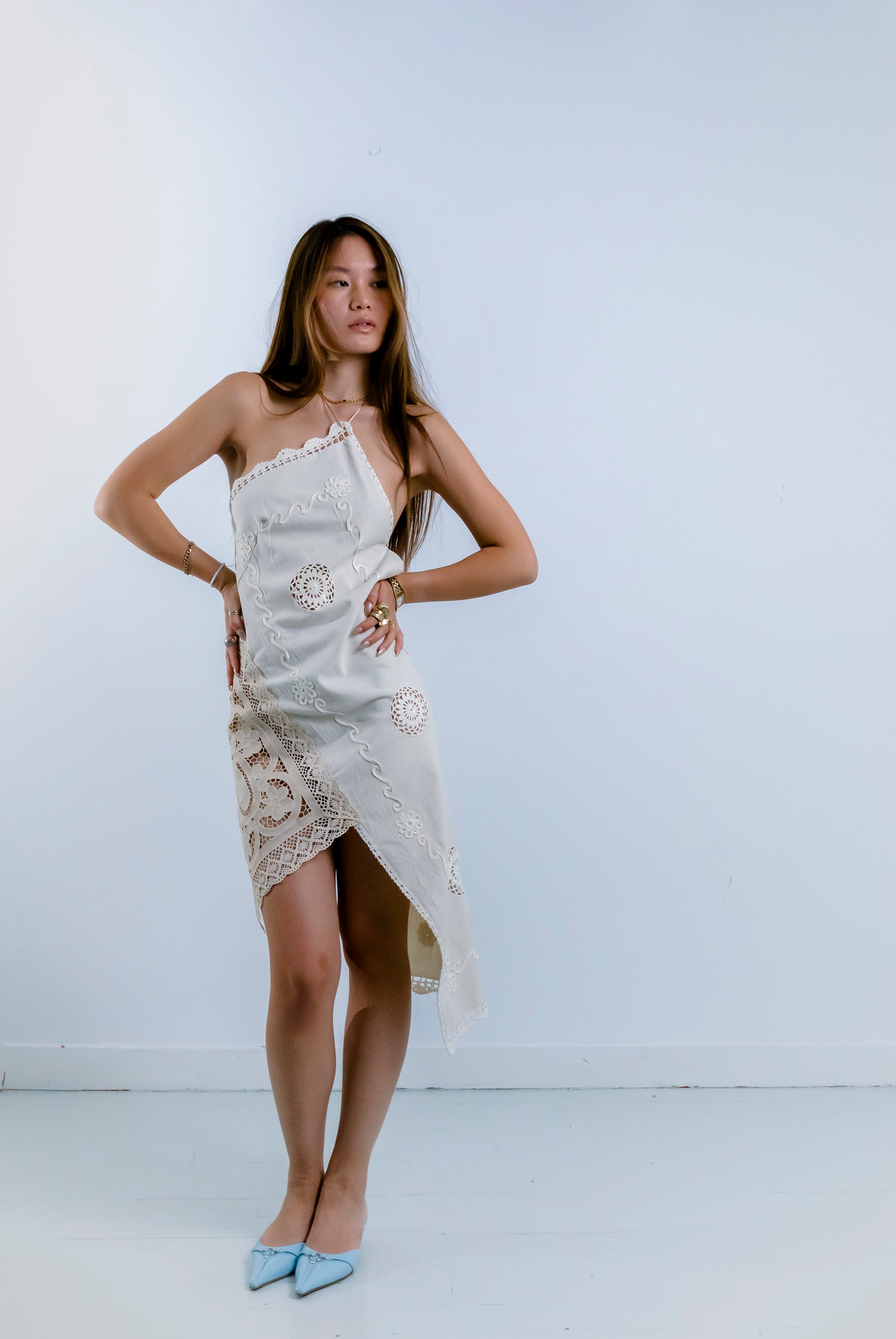 HANDKERCHIEF DRESS HALTER