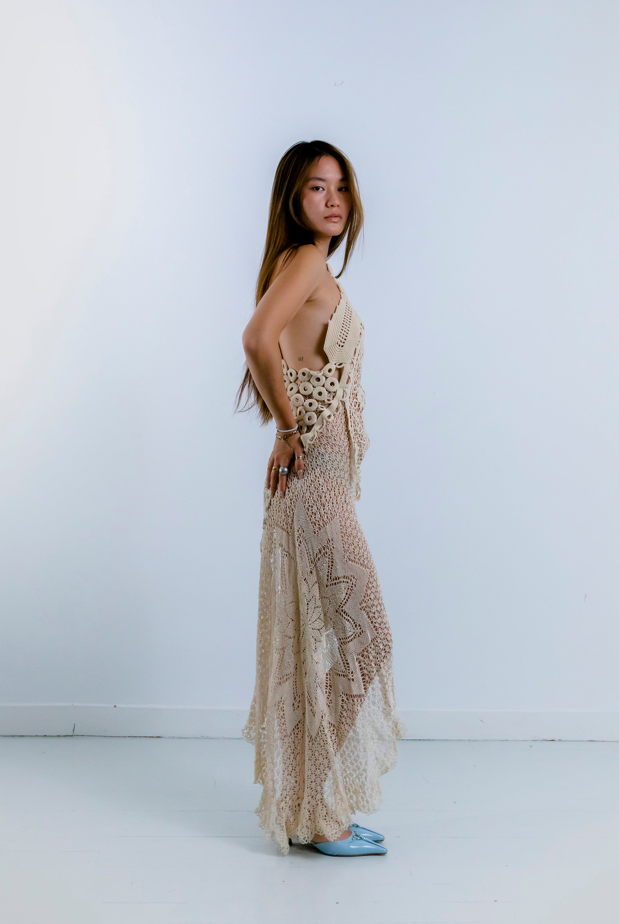 HANDKERCHIEF DRESS HALTER