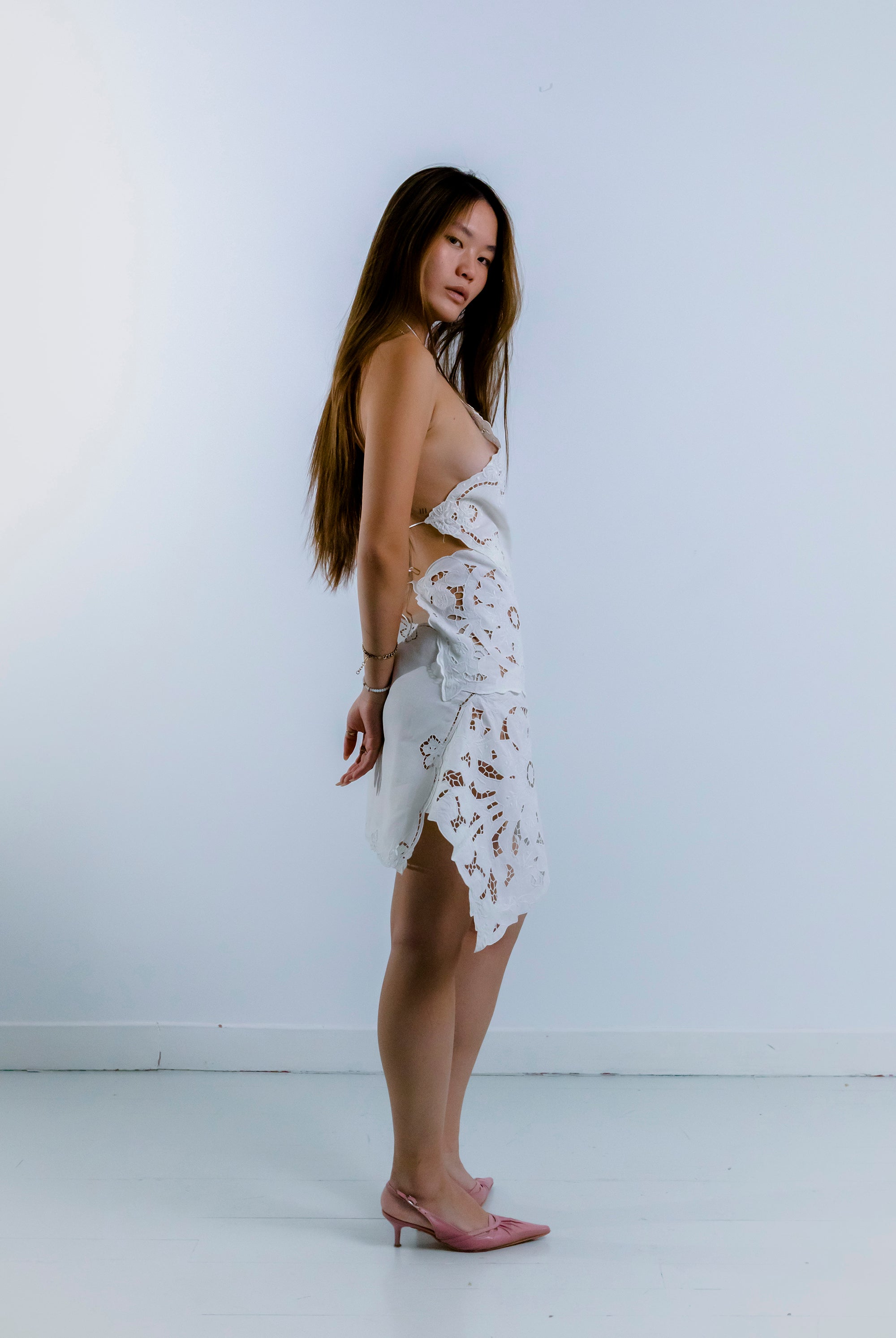 HANDKERCHIEF DRESS HALTER