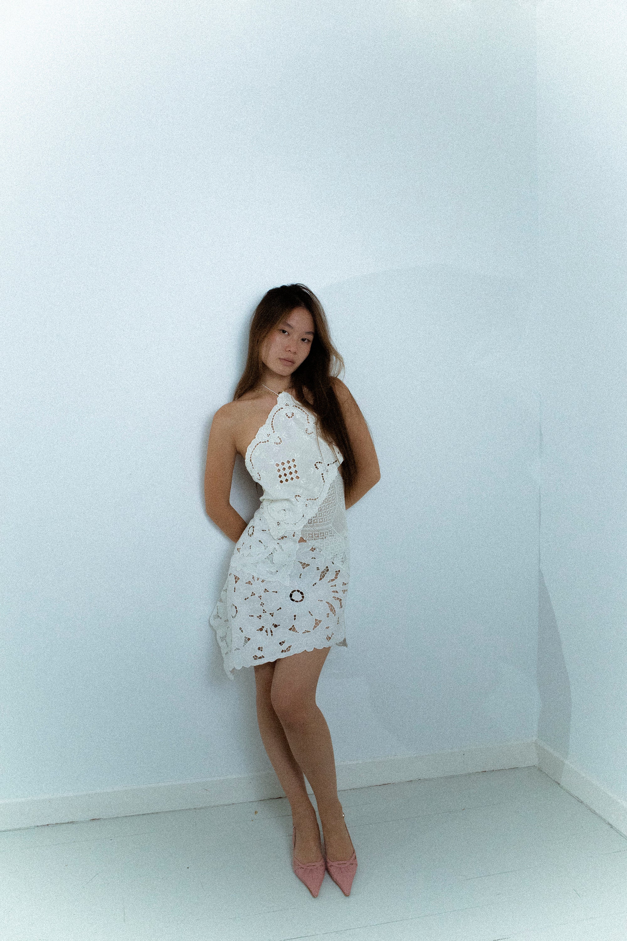 HANDKERCHIEF DRESS HALTER