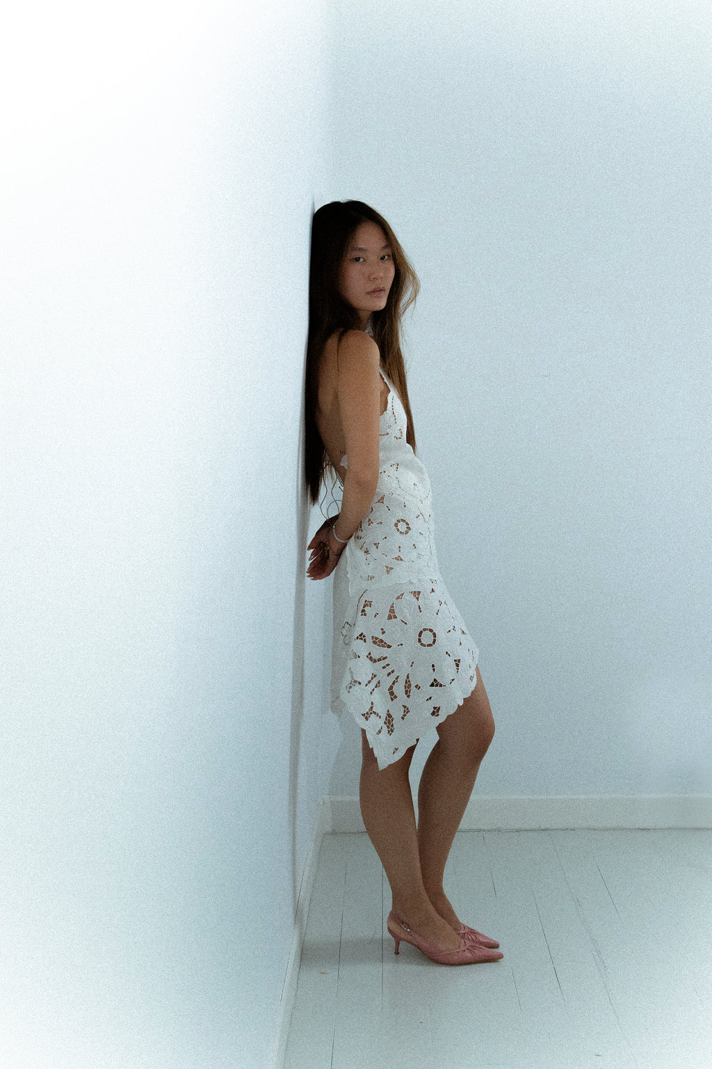 HANDKERCHIEF DRESS HALTER