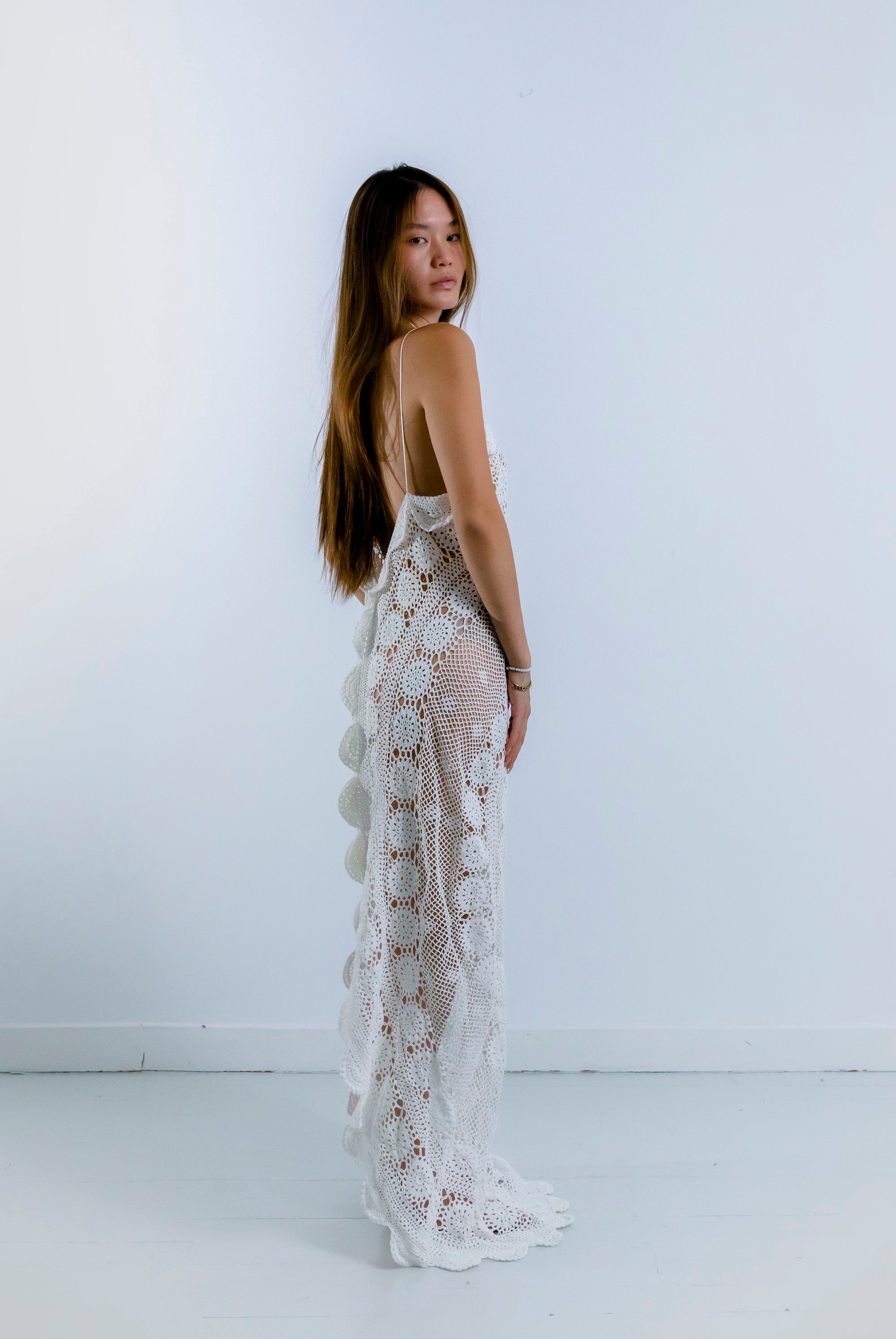 HANDKERCHIEF DRESS MAXI
