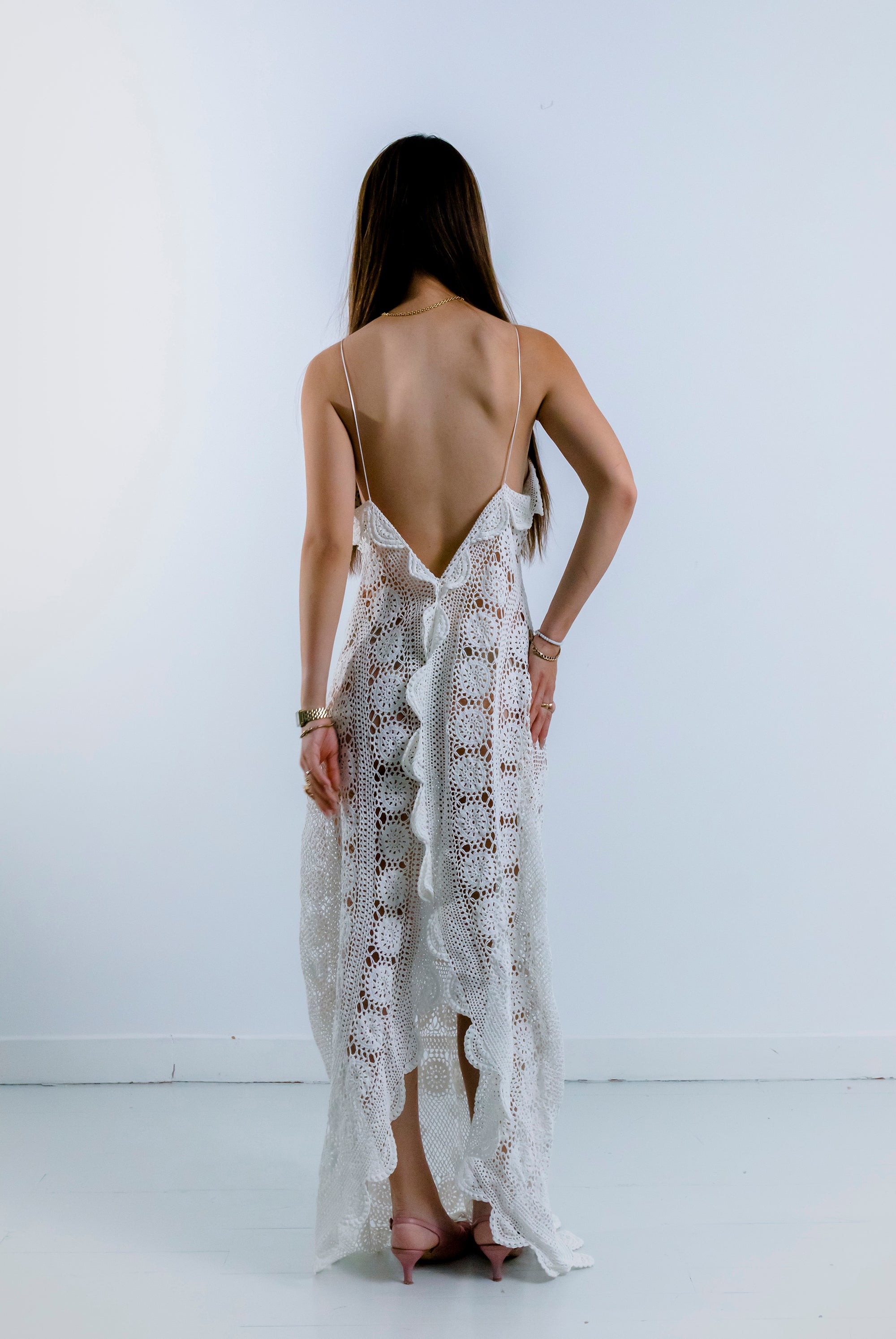 HANDKERCHIEF DRESS MAXI