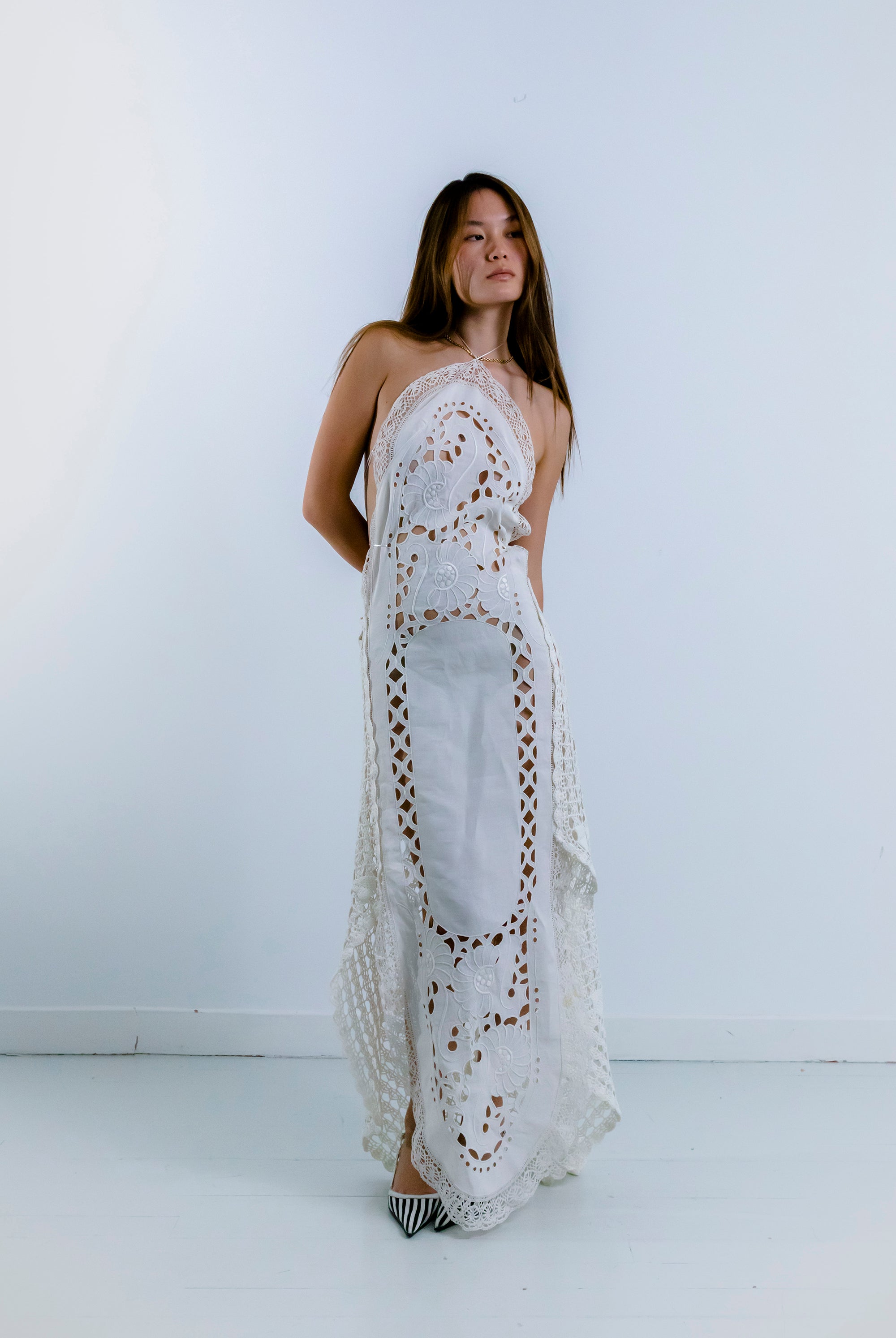 HANDKERCHIEF DRESS HALTER