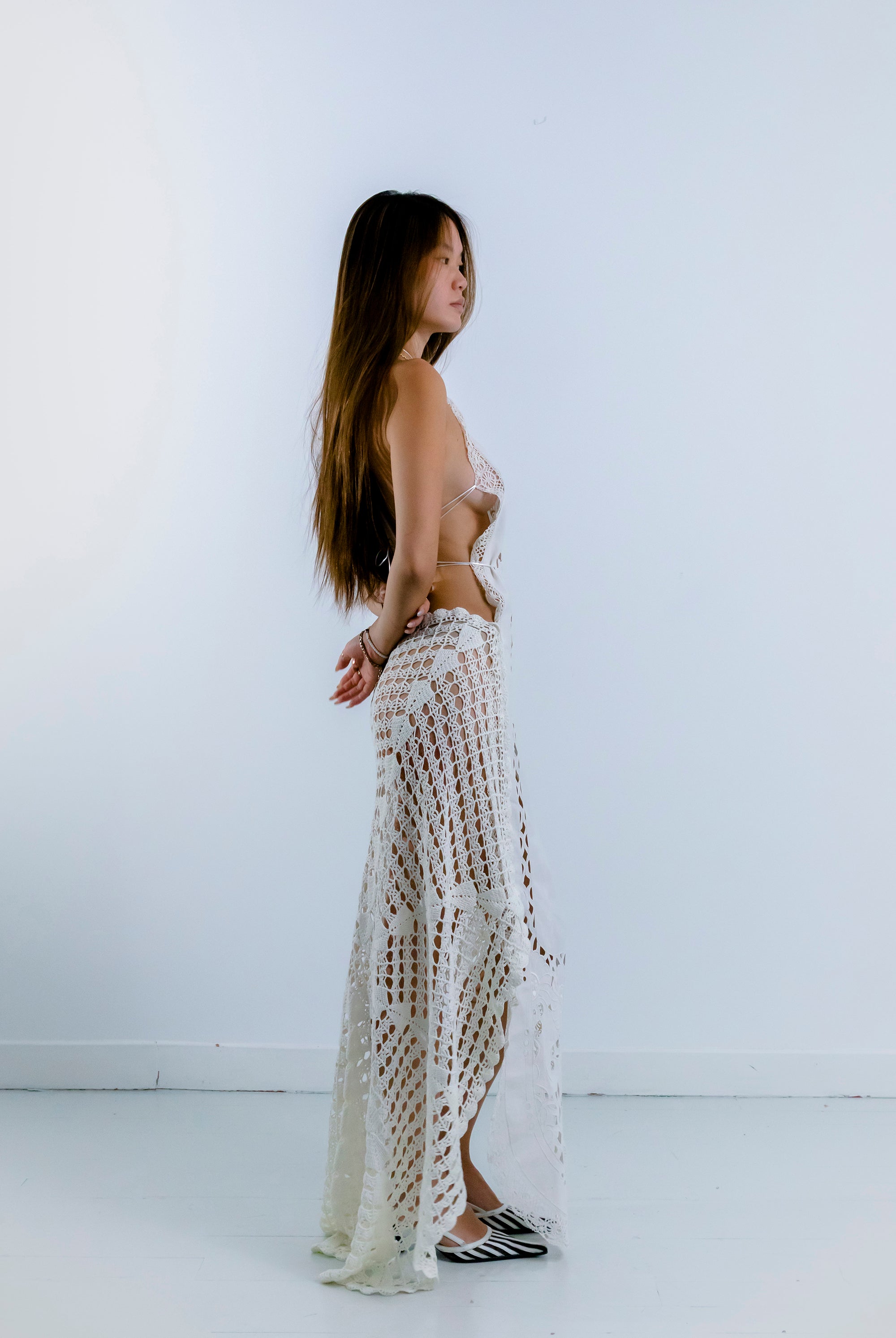 HANDKERCHIEF DRESS HALTER